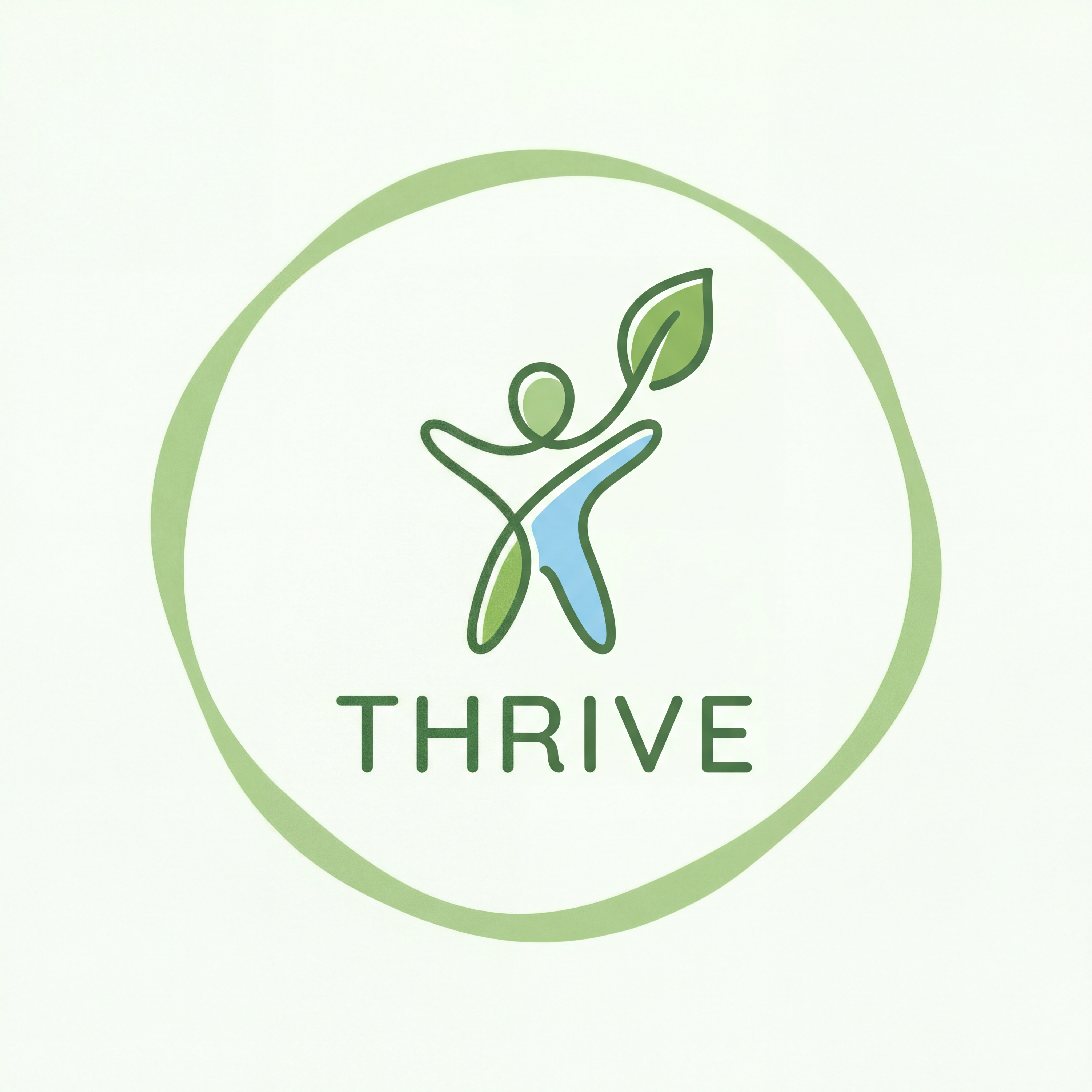 AI Design for make a logo for a personal growth application with a very simple theme.