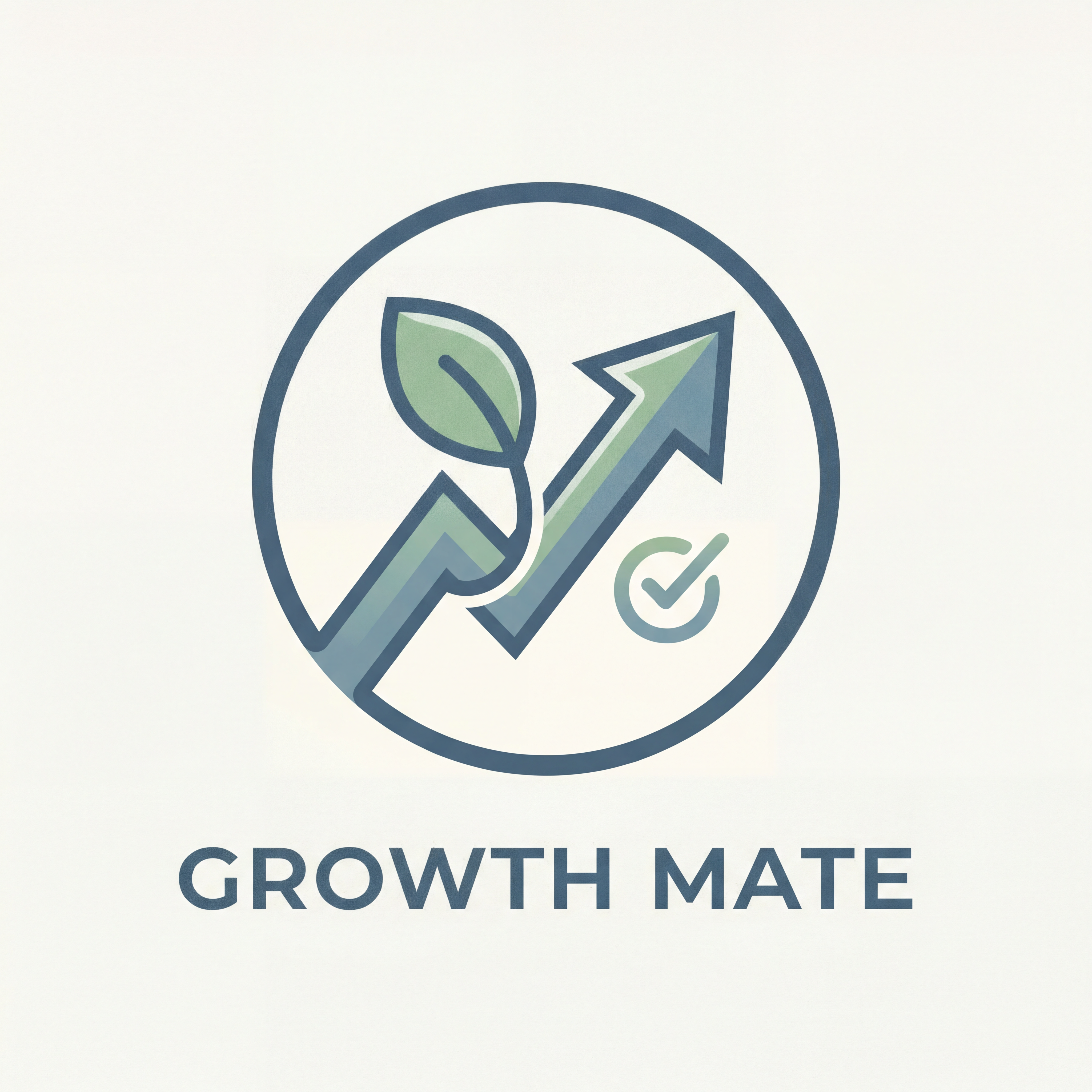 AI Design for make a logo for a personal growth application with a very simple theme. all in one app task and personal growth