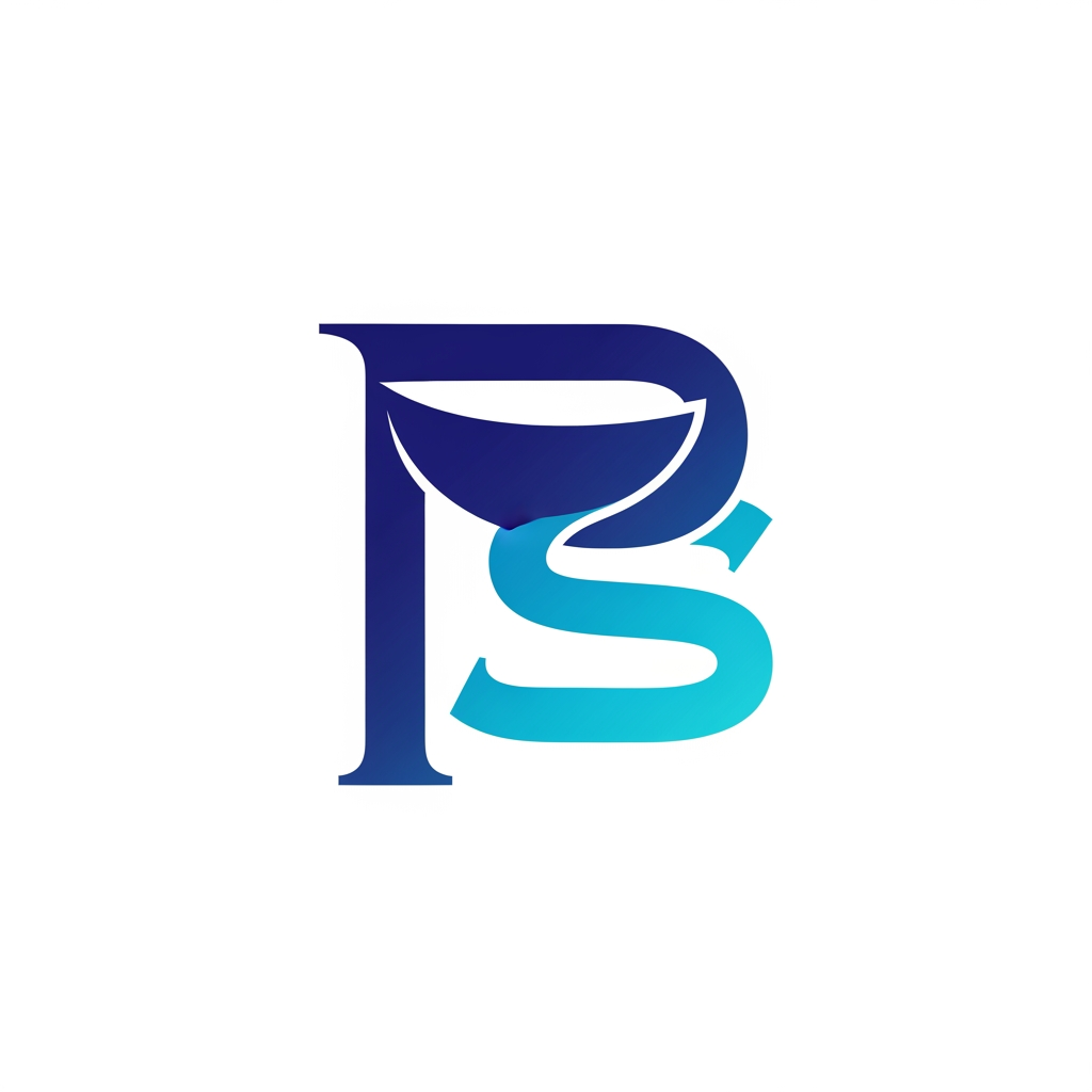 AI Design for create a logo with the elphabet p and s