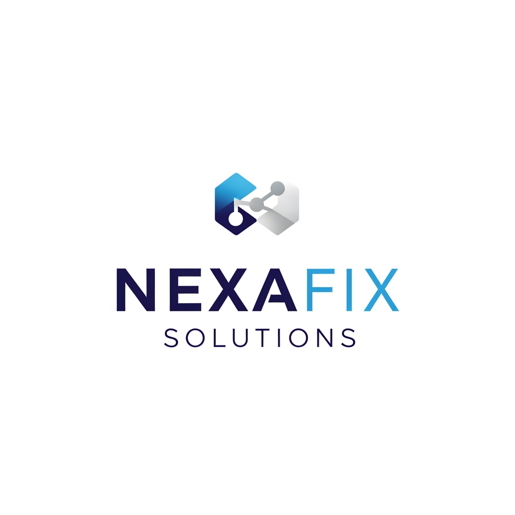 AI Design for nexafixsolutions create logo