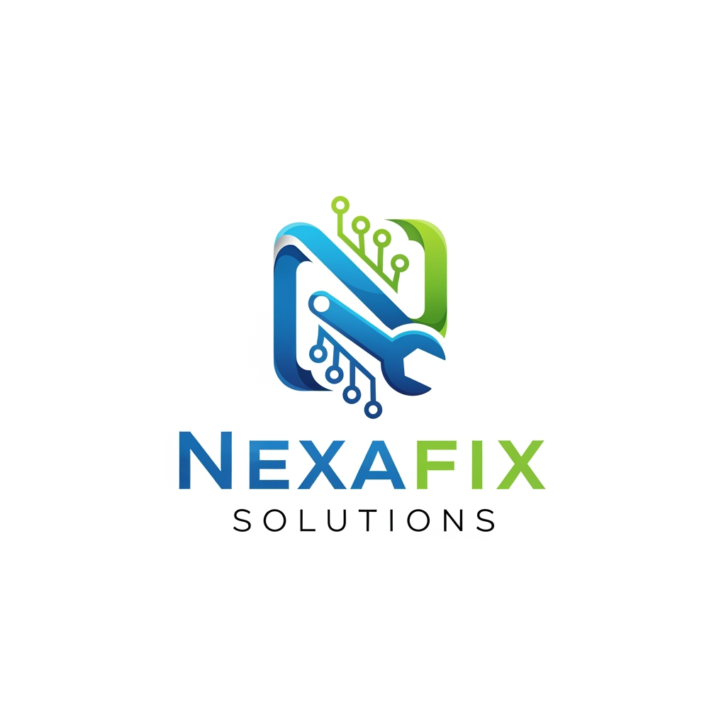 AI Design for nexafixsolutions create logo