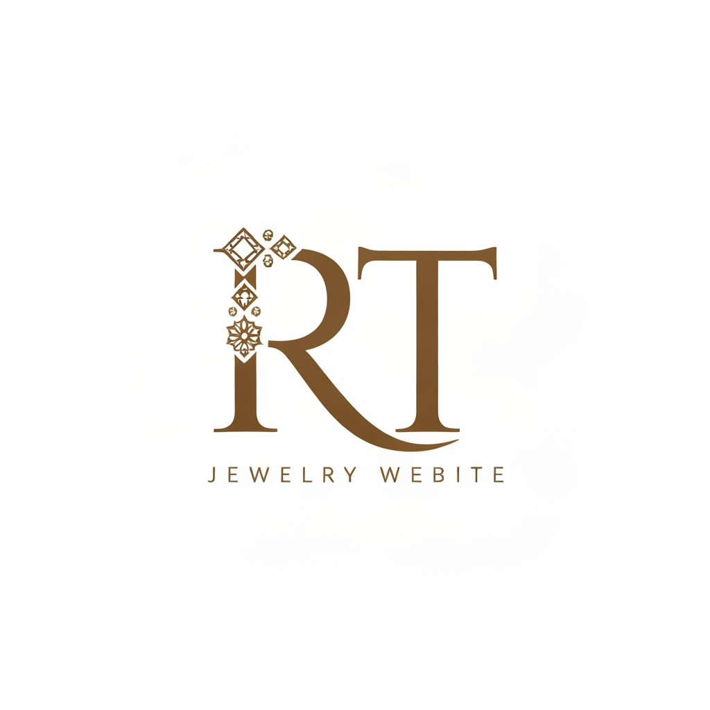 AI Design for RT text combaien logo jewellery website logo