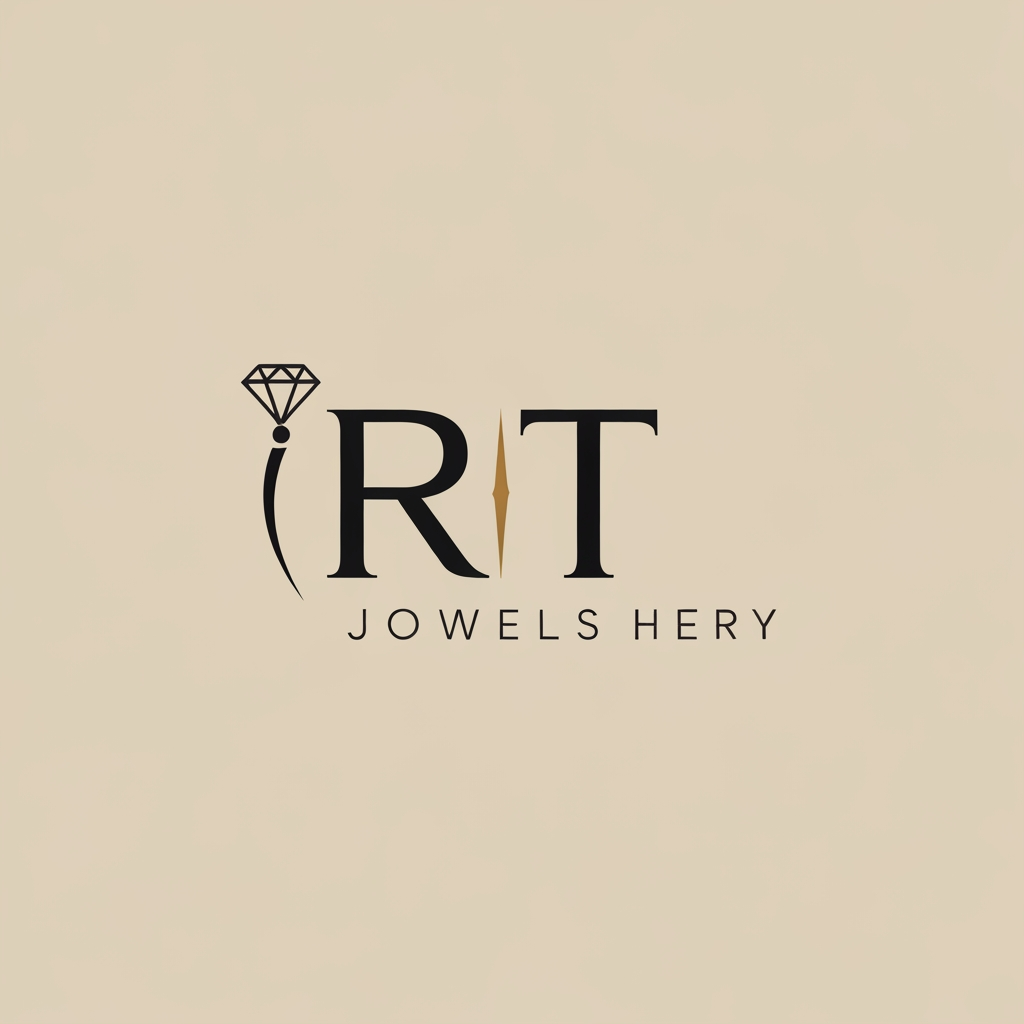 AI Design for RT text combaien logo jewellery website logo
