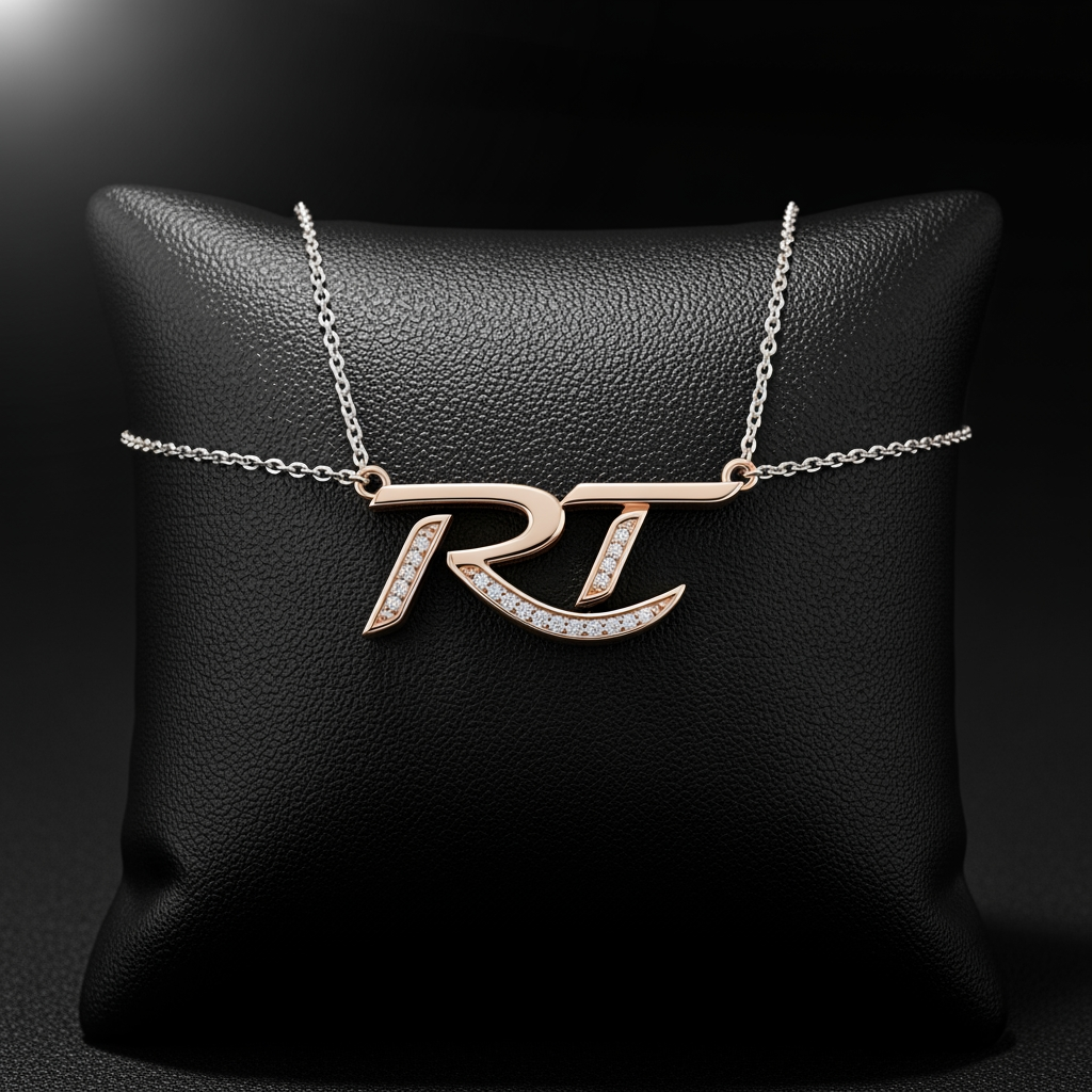 AI Design for RT text logo jewellery logo