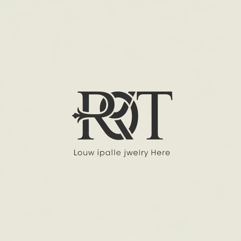 AI Design for RT text combaien logo jewellery website logo