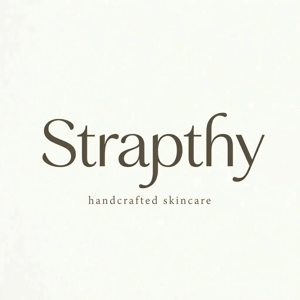 AI Design for can u very minutely add a tagline like handcrafted skinacre