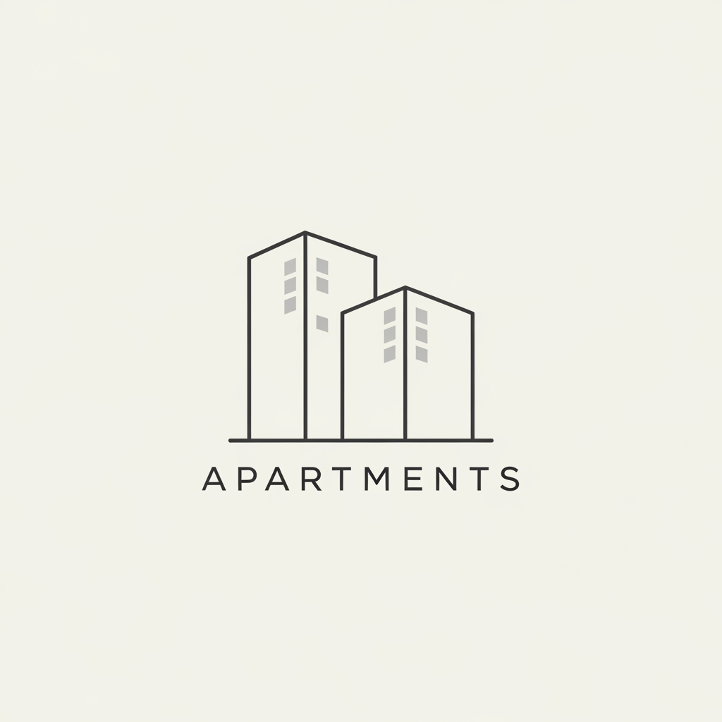 AI Design for can you create a minimalism logo abot aprtments