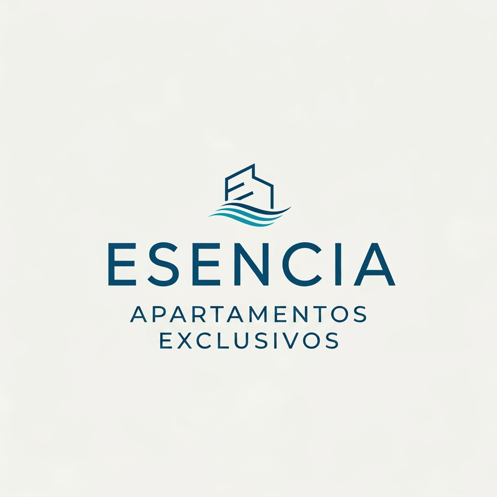 AI Design for can you create a minimalism logo abot aprtments but the name is Esencia Marina