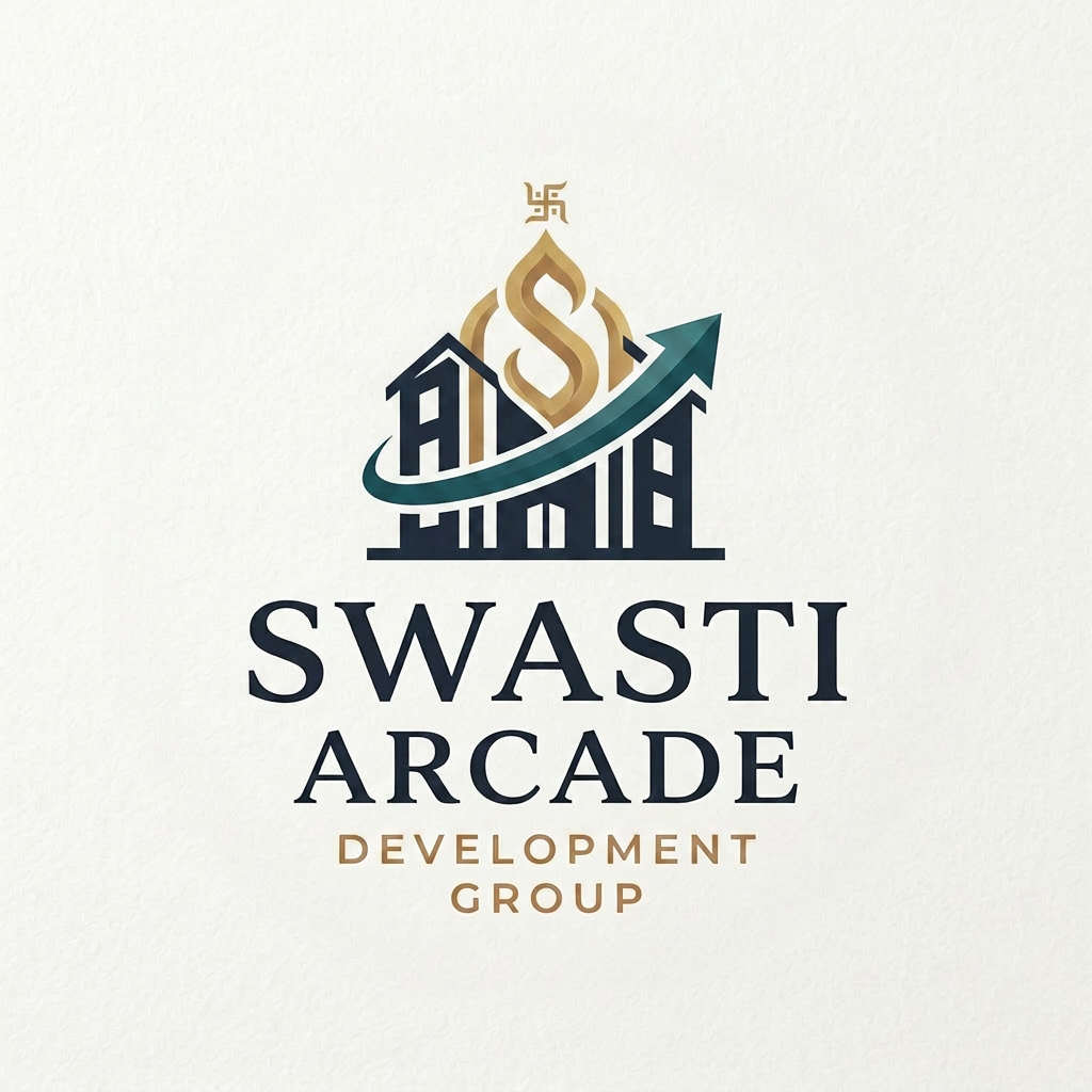 AI Design for dont give a circle around it. and remove the background colour to make it look more elegant. Also in the middle symbol use something that is more inclied towards a good housing and looks like its a real estate developer company