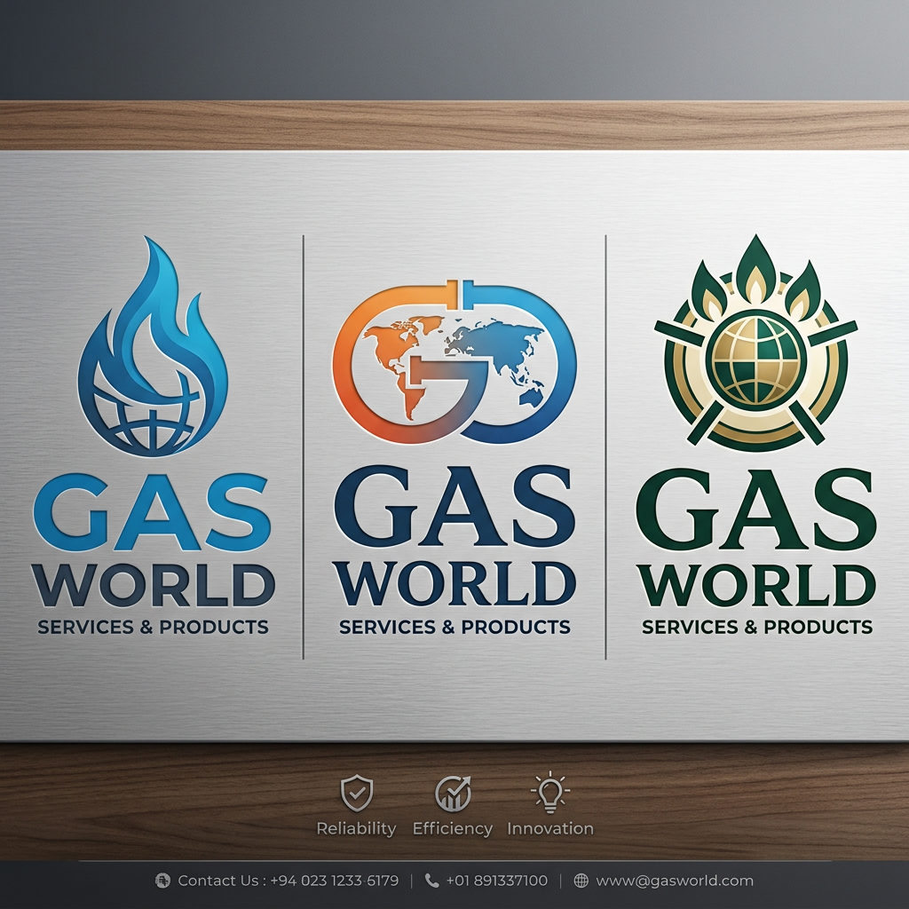 AI Design for ganrate the another design for gas world  logo bez clint dose not like it