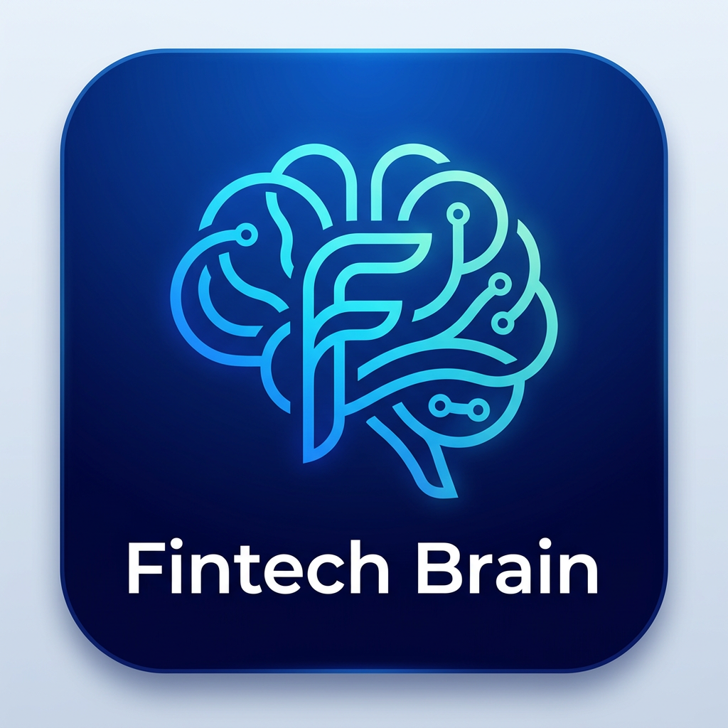 AI Design for i building a news app for Genz and millianila focused . App name is Fintech Brain. i need app icon for the app and it has to be logo also something very clean and modern