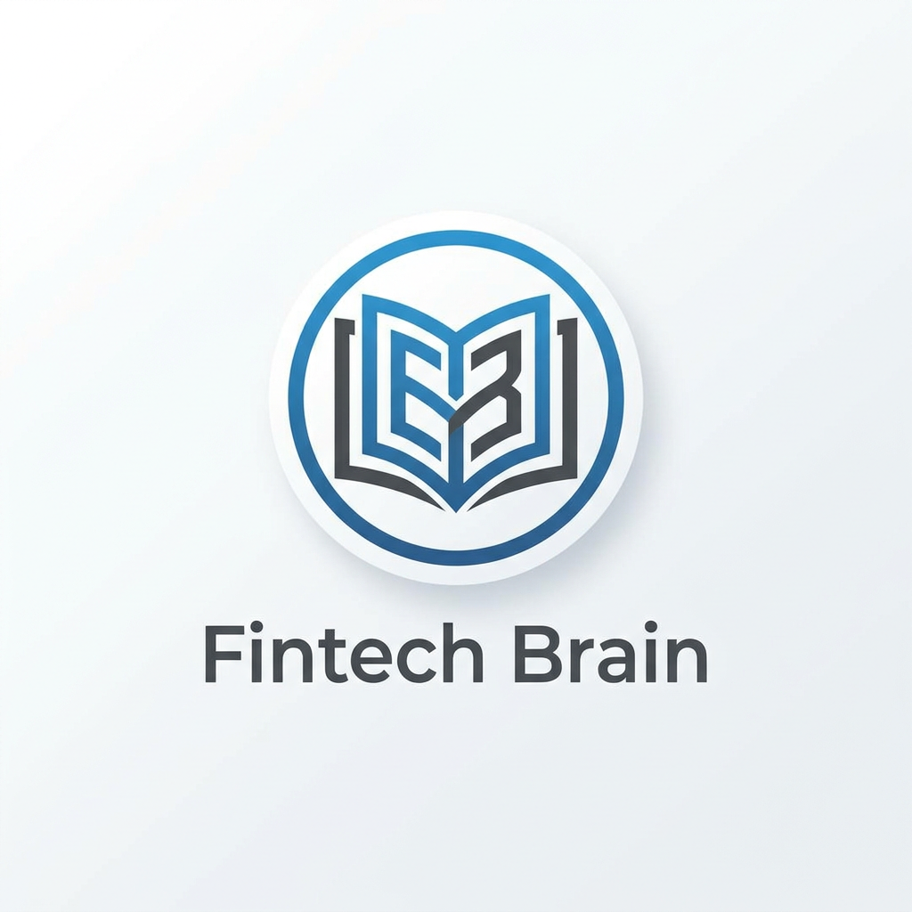 AI Design for A modern, minimalist app icon design for a fintech platform called Fintech Brain. The logo should be meaniful but shouldnot focus on finance and brain but overall news app The composition is clean, centered, and high-contrast, set against a soft matte white background with subtle depth and professional vector aesthetics.