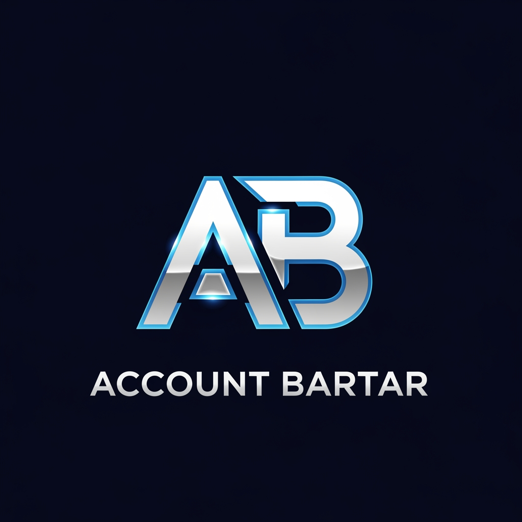 AI Design for Create a premium modern logo for "Account Bartar".
Design a bold and highly recognizable monogram combining the letters A and B.
Clean geometric construction, elegant negative space, modern technology branding.
Inspired by trust, security, digital services, premium gaming accounts, and professional online marketplaces.
Minimalist vector design with sharp lines and balanced proportions.
Dark background with subtle neon blue and silver accents.
Professional branding suitable for websites, gaming platforms, Discord communities, and digital service businesses.
No gaming controller, no mascot, no character, no shield, no currency symbols, no stock icons.
Award-winning logo design, highly scalable, iconic and memorable.