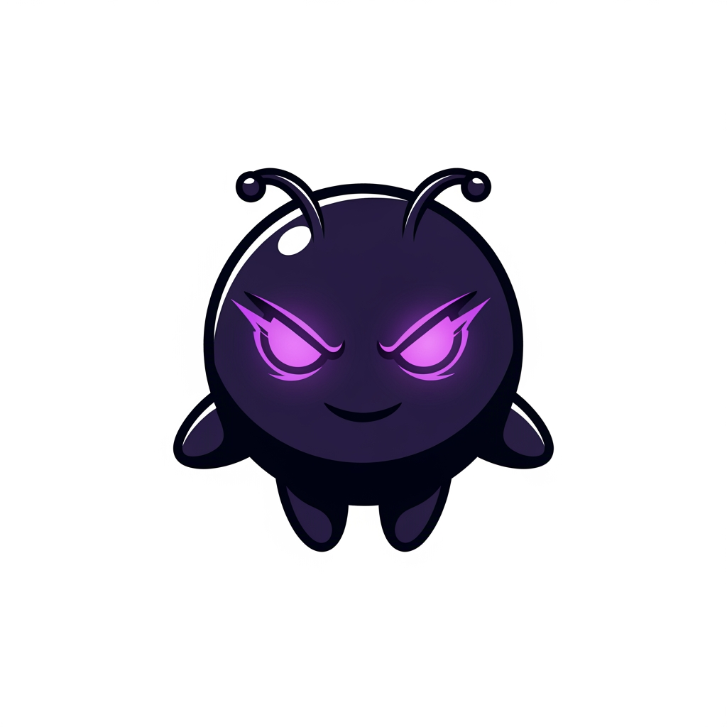 AI Design for Create a world-class premium mascot logo for a professional gaming marketplace.
Design a small, perfectly round mascot with a smooth spherical body, tiny floating arms, short legs, and two short antennae. The silhouette must be extremely simple, bold, iconic, and instantly recognizable, similar to the strongest modern game mascots and mobile game icons.
This is NOT a full character illustration.
It is a premium mascot logo intended for branding.
The mascot should feel:
• 40% adorable
• 60% legendary anime protagonist
Inspired by the mysterious, elegant, overpowered aura of high-end anime such as Solo Leveling, while remaining completely original.
Facial expression:
• sharp glowing magical eyes
• confident, charismatic smile
• intelligent expression
• calm overwhelming confidence
• mysterious hidden power
• heroic presence
• absolutely not angry or evil
The mascot should resemble an S-rank mythical companion or legendary magical creature rather than a cartoon animal.
Visual style:
• premium esports mascot logo
• AAA gaming branding
• premium mobile game icon
• clean geometric silhouette
• bold readable shape
• minimal but expressive
• highly recognizable
• soft 3D rendering
• vector-inspired design
• polished digital illustration
• glossy premium finish
• cinematic lighting
• subtle rim light
• elegant magical glow
• luxury game branding quality
Colors:
Royal Purple
Deep Violet
Dark Indigo
Soft Lavender highlights
Use smooth premium gradients, glossy reflections, magical purple energy, subtle dark aura, soft bloom lighting, and rich contrast while keeping the silhouette clean.
The mascot must feel powerful without becoming complex.
Avoid:
childish proportions
baby-like face
oversized cute eyes
funny expression
realistic anatomy
human body
armor
weapons
clothes
wings
horns
unnecessary accessories
busy details
text
letters
background elements
watermarks
Background:
Transparent background or pure white background.
Composition:
Centered mascot.
Symmetrical composition.
Logo-focused.
Large face.
Strong silhouette.
Minimal negative space.
Quality:
Ultra premium.
Award-winning logo design.
Professional branding.
Memorable.
Iconic.
Perfect for favicon, app icon, website branding, esports identity, and gaming marketplace.