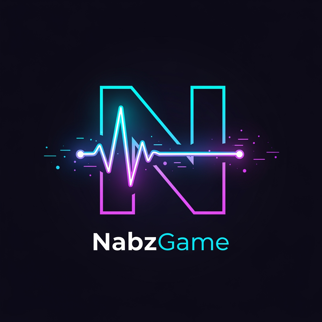 AI Design for Design a premium futuristic logo for "NabzGame". Create a bold, iconic letter N as the main symbol. The N is intelligently formed from a sleek heartbeat pulse wave (ECG line), seamlessly integrated into the structure of the letter. The design must remain instantly recognizable as N while conveying energy, speed, technology and gaming.

Style: futuristic tech startup meets elite gaming brand.

Visual features:
- Geometric and symmetrical N shape
- Integrated pulse line flowing through the N
- Neon cyan, electric blue and violet glow
- Subtle digital energy effects
- Clean vector design
- Minimalist but powerful
- Premium esports and tech aesthetic
- Modern app icon quality
- Sharp edges with smooth pulse curves
- Dark background
- Highly memorable and scalable
- Suitable for website, mobile app and gaming marketplace branding

Professional logo design, award-winning branding, Adobe Illustrator vector quality, transparent background, no mockup, no text distortion, ultra clean composition.