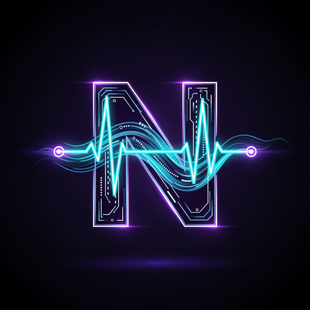 AI Design for MASTERPIECE logo design for "NabzGame".
Create a single iconic letter "N" symbol that is a perfect fusion of heartbeat pulse, futuristic technology and gaming energy.
The letter N itself must be built from an ECG heartbeat waveform — the pulse line is the structure of the N, not an external element.
Transform the N into a futuristic cyber-gaming emblem:
* The N shape contains a natural heartbeat rhythm
* The strokes of the N look like advanced digital circuits
* Pulse energy flows through the entire letter structure
* The letter feels alive, powerful and electric
* Gaming DNA integrated into the geometry, not added separately
Visual style:
* Unique custom N monogram
* Futuristic esports identity
* Premium gaming technology brand
* Cyber-tech precision
* Sharp geometric edges
* Digital circuit details
* Dynamic energy flow
* Minimal but extremely memorable
* Strong iconic silhouette
* App icon ready
* Luxury startup branding
Color style:
* Neon cyan
* Electric blue
* Subtle violet energy glow
* Dark futuristic background
* High contrast premium look
The logo should feel like:
the heartbeat of a next-generation gaming universe,
a fusion of technology, speed and competition.
Inspired by the simplicity of world-class tech logos, but completely original.
Clean vector logo, transparent background, Adobe Illustrator quality, scalable branding, award-winning design, iconic symbol, masterpiece logo.
Negative prompt:
text, wordmark, extra letters, separate heartbeat line, controller, joystick, headset, mascot, skull, shield, cartoon, anime, clutter, complex background, generic gaming logo, low quality, blurry, watermark.