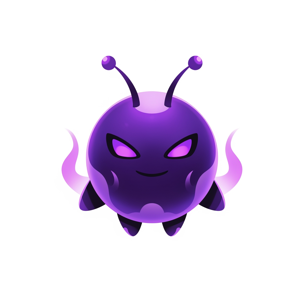 AI Design for Create a world-class premium mascot logo for a professional gaming marketplace.
Design a small, perfectly round mascot with a smooth spherical body, tiny floating arms, short legs, and two short antennae. The silhouette must be extremely simple, bold, iconic, and instantly recognizable, similar to the strongest modern game mascots and mobile game icons.
This is NOT a full character illustration.
It is a premium mascot logo intended for branding.
The mascot should feel:
• 40% adorable
• 60% legendary anime protagonist
Inspired by the mysterious, elegant, overpowered aura of high-end anime such as Solo Leveling, while remaining completely original.
Facial expression:
• sharp glowing magical eyes
• confident, charismatic smile
• intelligent expression
• calm overwhelming confidence
• mysterious hidden power
• heroic presence
• absolutely not angry or evil
The mascot should resemble an S-rank mythical companion or legendary magical creature rather than a cartoon animal.
Visual style:
• premium esports mascot logo
• AAA gaming branding
• premium mobile game icon
• clean geometric silhouette
• bold readable shape
• minimal but expressive
• highly recognizable
• soft 3D rendering
• vector-inspired design
• polished digital illustration
• glossy premium finish
• cinematic lighting
• subtle rim light
• elegant magical glow
• luxury game branding quality
Colors:
Royal Purple
Deep Violet
Dark Indigo
Soft Lavender highlights
Use smooth premium gradients, glossy reflections, magical purple energy, subtle dark aura, soft bloom lighting, and rich contrast while keeping the silhouette clean.
The mascot must feel powerful without becoming complex.
Avoid:
childish proportions
baby-like face
oversized cute eyes
funny expression
realistic anatomy
human body
armor
weapons
clothes
wings
horns
unnecessary accessories
busy details
text
letters
background elements
watermarks
Background:
Transparent background or pure white background.
Composition:
Centered mascot.
Symmetrical composition.
Logo-focused.
Large face.
Strong silhouette.
Minimal negative space.
Quality:
Ultra premium.
Award-winning logo design.
Professional branding.
Memorable.
Iconic.
Perfect for favicon, app icon, website branding, esports identity, and gaming marketplace.