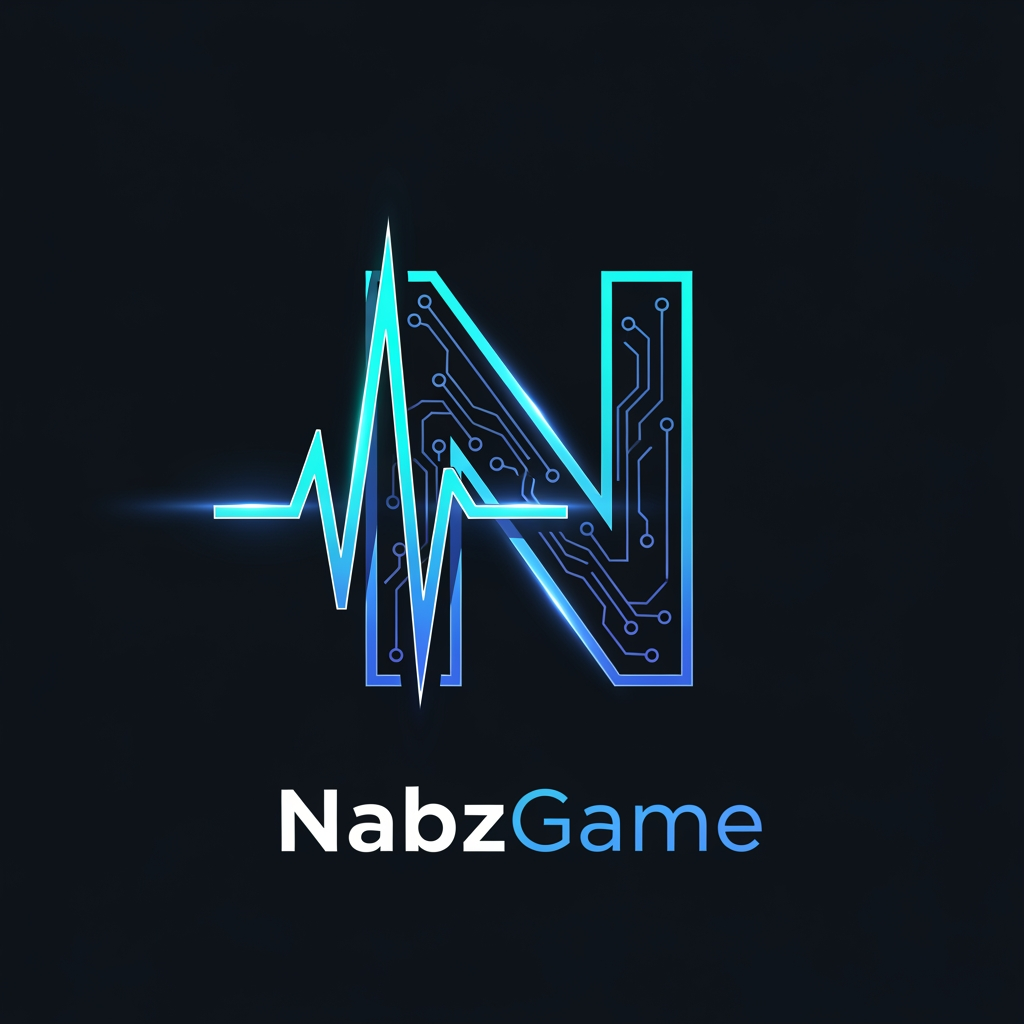 AI Design for Create an iconic monogram logo for NabzGame. The letter N is constructed from a futuristic heartbeat pulse wave and digital circuit lines. The pulse line forms the center of the N, glowing with neon cyan and electric blue energy. Minimal yet highly distinctive, resembling the visual identity of a billion-dollar tech company. Clean geometric construction, cyber-tech aesthetics, premium gaming marketplace branding, futuristic vector logo, dark background, modern startup identity, instantly recognizable, app icon ready, world-class logo design.