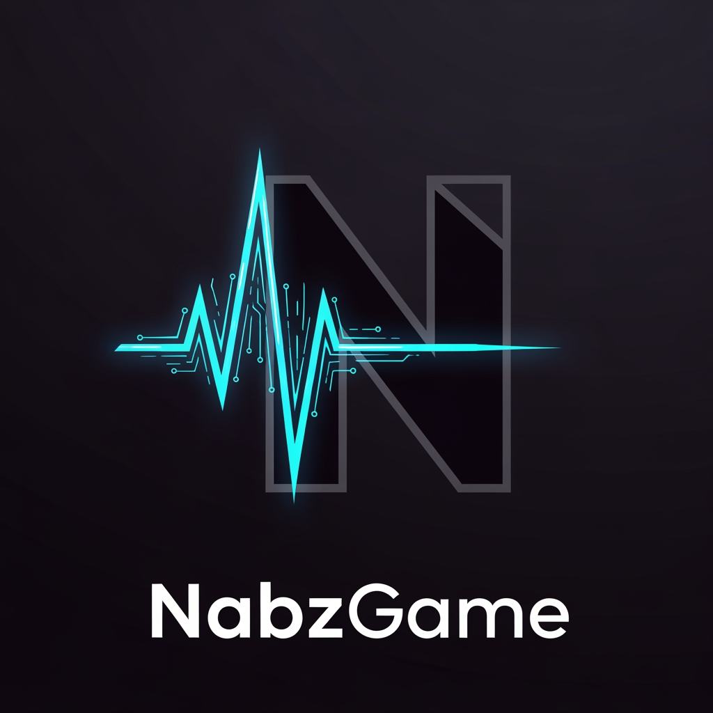 AI Design for Create an iconic monogram logo for NabzGame. The letter N is constructed from a futuristic heartbeat pulse wave and digital circuit lines. The pulse line forms the center of the N, glowing with neon cyan and electric blue energy. Minimal yet highly distinctive, resembling the visual identity of a billion-dollar tech company. Clean geometric construction, cyber-tech aesthetics, premium gaming marketplace branding, futuristic vector logo, dark background, modern startup identity, instantly recognizable, app icon ready, world-class logo design.