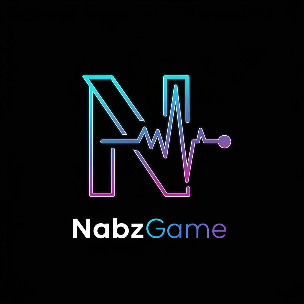 AI Design for Design a world-class gaming logo for "NabzGame". Create a distinctive letter N formed from a futuristic heartbeat pulse wave. The N should seamlessly transform into an ECG pulse line while remaining clearly recognizable as the letter N. Ultra-modern esports branding, glowing neon cyan, electric blue and purple gradients, sleek vector style, sharp edges, premium gaming marketplace identity, minimalist yet powerful, high contrast, dark background, iconic and memorable, professional logo design, transparent background, Adobe Illustrator quality, award-winning branding.
