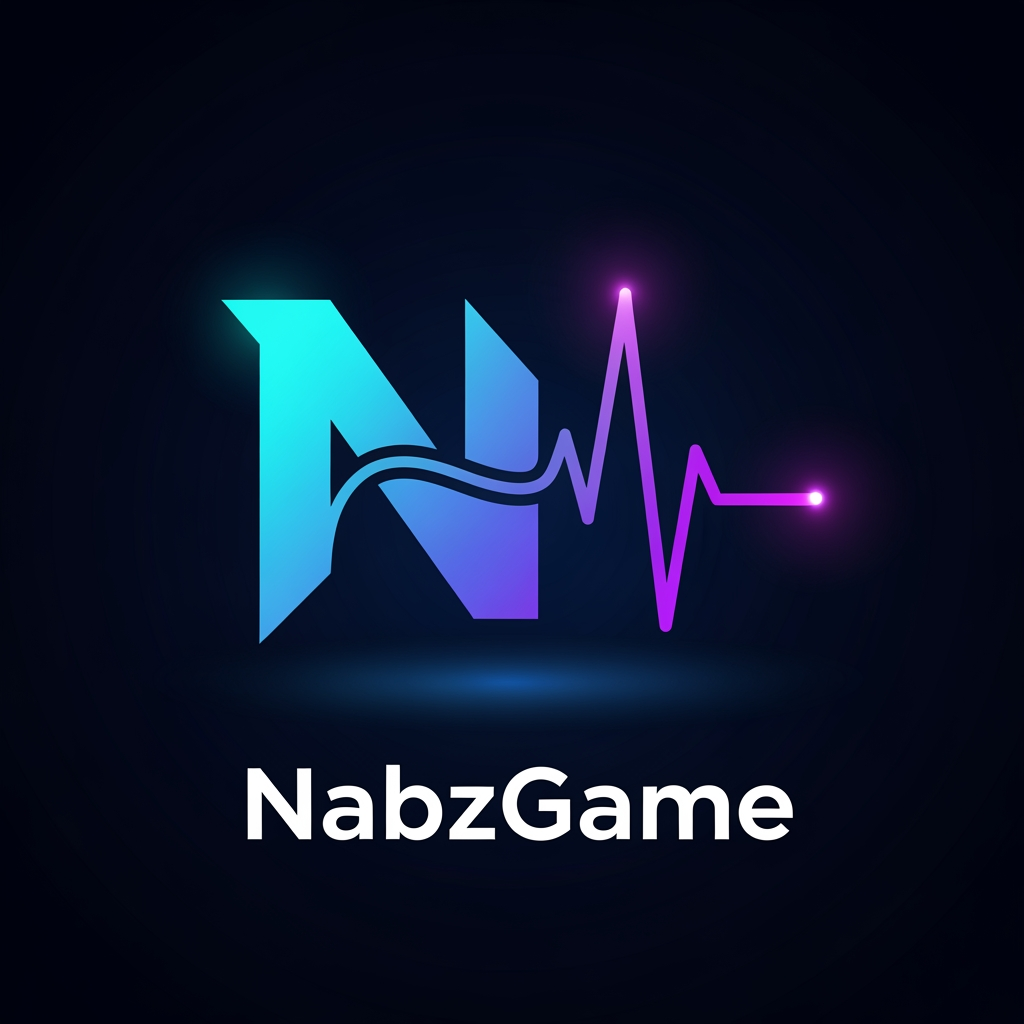 AI Design for Create a billion-dollar startup logo for NabzGame. A bold geometric N merged with a flowing heartbeat pulse wave. Futuristic, clean and instantly recognizable. Cyberpunk-inspired glow, vibrant electric blue, cyan and violet gradient, professional vector logo, minimalism, strong brand identity, dark background, modern tech and gaming fusion, perfect for app icon, website and esports platform.