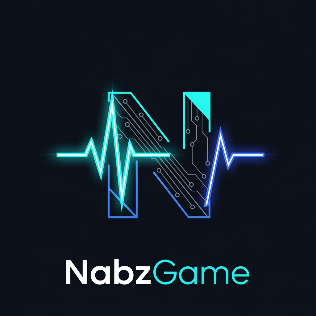 AI Design for Create an iconic monogram logo for NabzGame. The letter N is constructed from a futuristic heartbeat pulse wave and digital circuit lines. The pulse line forms the center of the N, glowing with neon cyan and electric blue energy. Minimal yet highly distinctive, resembling the visual identity of a billion-dollar tech company. Clean geometric construction, cyber-tech aesthetics, premium gaming marketplace branding, futuristic vector logo, dark background, modern startup identity, instantly recognizable, app icon ready, world-class logo design.