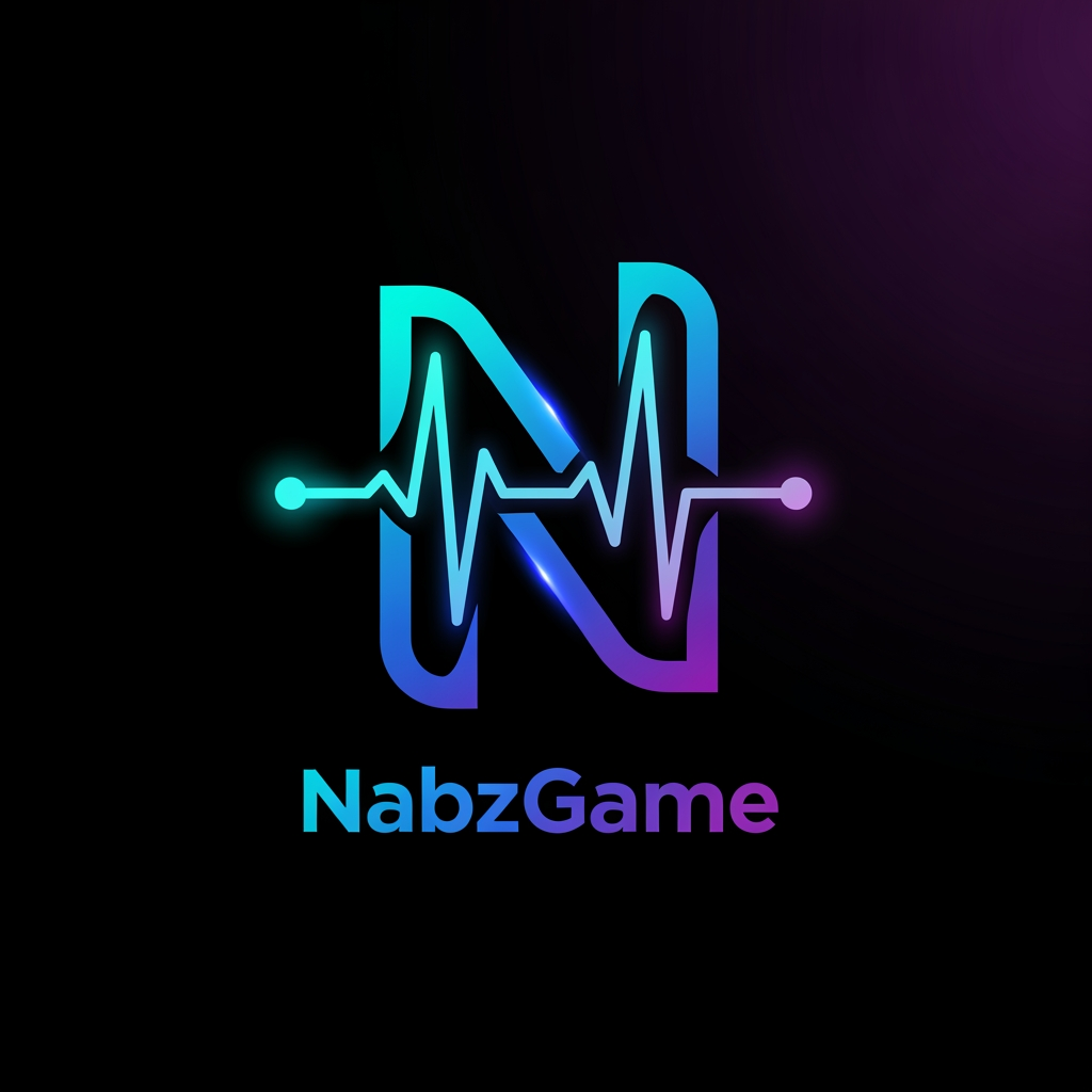 AI Design for Design a world-class gaming logo for "NabzGame". Create a distinctive letter N formed from a futuristic heartbeat pulse wave. The N should seamlessly transform into an ECG pulse line while remaining clearly recognizable as the letter N. Ultra-modern esports branding, glowing neon cyan, electric blue and purple gradients, sleek vector style, sharp edges, premium gaming marketplace identity, minimalist yet powerful, high contrast, dark background, iconic and memorable, professional logo design, transparent background, Adobe Illustrator quality, award-winning branding.