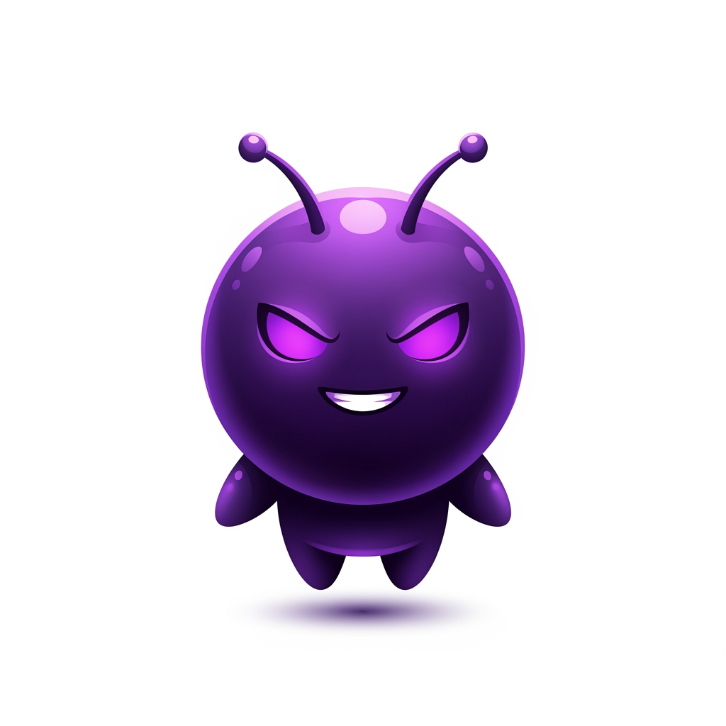 AI Design for Create a world-class premium mascot logo for a professional gaming marketplace.
Design a small, perfectly round mascot with a smooth spherical body, tiny floating arms, short legs, and two short antennae. The silhouette must be extremely simple, bold, iconic, and instantly recognizable, similar to the strongest modern game mascots and mobile game icons.
This is NOT a full character illustration.
It is a premium mascot logo intended for branding.
The mascot should feel:
• 40% adorable
• 60% legendary anime protagonist
Inspired by the mysterious, elegant, overpowered aura of high-end anime such as Solo Leveling, while remaining completely original.
Facial expression:
• sharp glowing magical eyes
• confident, charismatic smile
• intelligent expression
• calm overwhelming confidence
• mysterious hidden power
• heroic presence
• absolutely not angry or evil
The mascot should resemble an S-rank mythical companion or legendary magical creature rather than a cartoon animal.
Visual style:
• premium esports mascot logo
• AAA gaming branding
• premium mobile game icon
• clean geometric silhouette
• bold readable shape
• minimal but expressive
• highly recognizable
• soft 3D rendering
• vector-inspired design
• polished digital illustration
• glossy premium finish
• cinematic lighting
• subtle rim light
• elegant magical glow
• luxury game branding quality
Colors:
Royal Purple
Deep Violet
Dark Indigo
Soft Lavender highlights
Use smooth premium gradients, glossy reflections, magical purple energy, subtle dark aura, soft bloom lighting, and rich contrast while keeping the silhouette clean.
The mascot must feel powerful without becoming complex.
Avoid:
childish proportions
baby-like face
oversized cute eyes
funny expression
realistic anatomy
human body
armor
weapons
clothes
wings
horns
unnecessary accessories
busy details
text
letters
background elements
watermarks
Background:
Transparent background or pure white background.
Composition:
Centered mascot.
Symmetrical composition.
Logo-focused.
Large face.
Strong silhouette.
Minimal negative space.
Quality:
Ultra premium.
Award-winning logo design.
Professional branding.
Memorable.
Iconic.
Perfect for favicon, app icon, website branding, esports identity, and gaming marketplace.