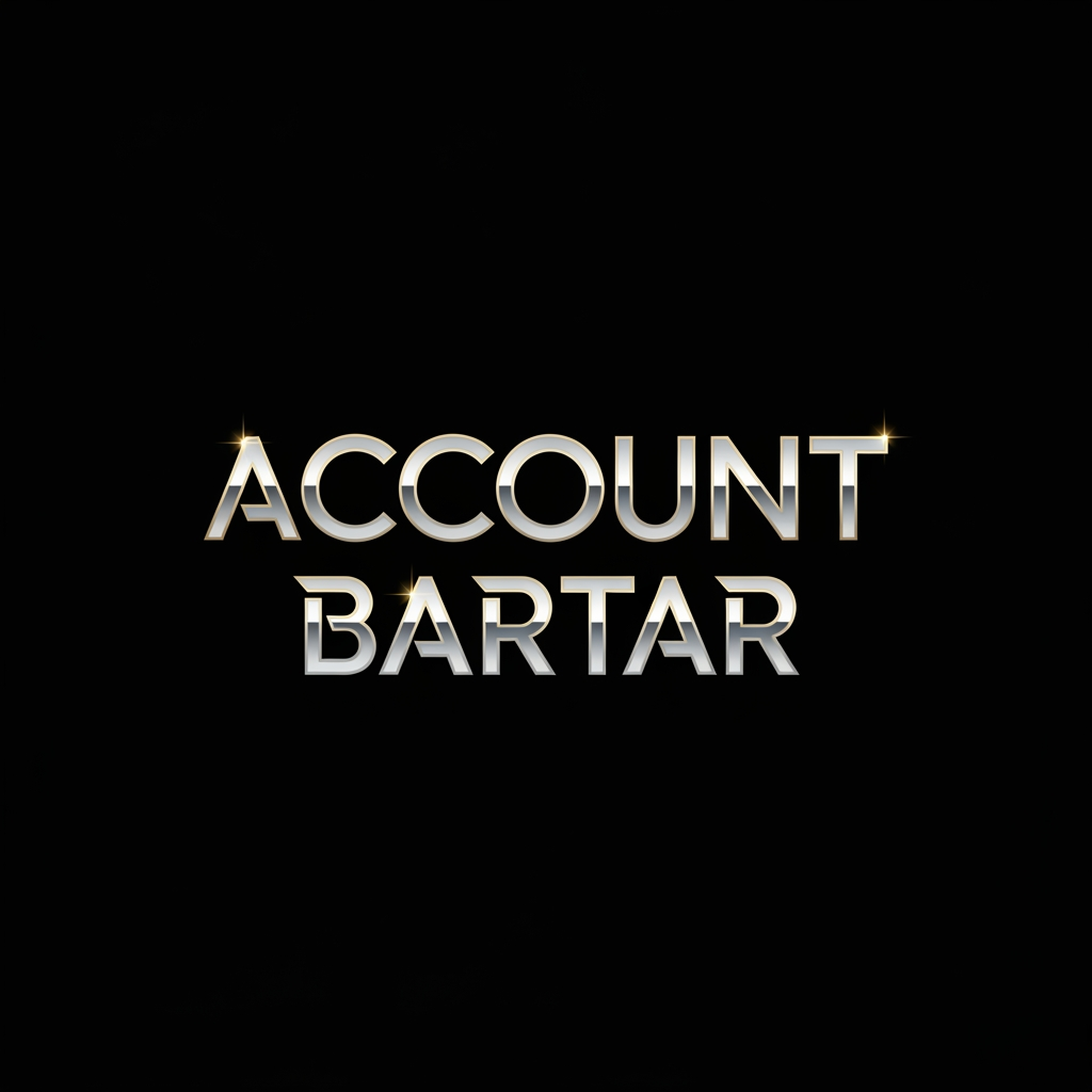 AI Design for Create an ultra-premium wordmark logo for "Account Bartar".

Typography only.

Elegant custom lettering with a luxury gaming aesthetic.

Blend the visual language of high-end fintech brands and modern gaming companies.

Sharp precision, balanced spacing, distinctive letter construction.

Black background.

Colors: matte silver, platinum and subtle gold highlights.

Minimal, iconic and professional.

Vector logo, transparent background.

No icon, no symbol, no mascot.