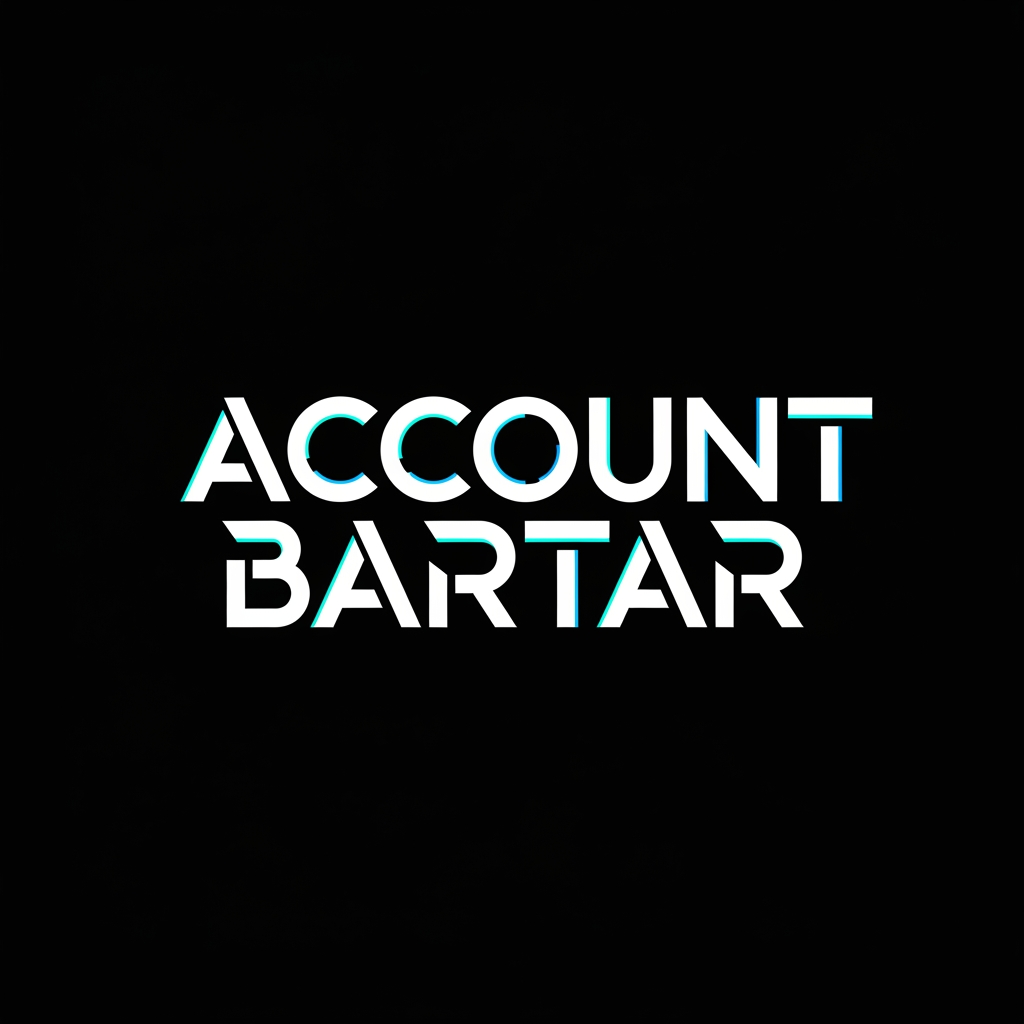 AI Design for Create an ultra-premium wordmark logo for "Account Bartar".
Typography only.
Custom-designed lettering that blends luxury technology branding, gaming culture, and modern digital commerce.
Rounded futuristic letterforms combined with sharp geometric details.
Elegant spacing, clean negative space, and highly refined character construction.
The typography should feel exclusive, trustworthy, modern, and instantly recognizable.
Inspired by world-class technology startups, premium gaming platforms, and modern fintech brands.
Dark background.
White typography with subtle cyan and electric blue highlights.
Minimal vector execution with exceptional visual balance.
No icon, no monogram, no symbol, no mascot, no controller, no shield.
Focus exclusively on creating a unique and iconic "Account Bartar" wordmark.
Transparent background.