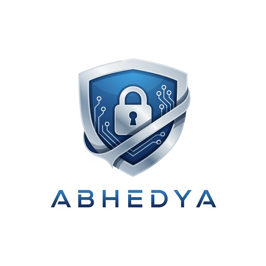 AI Design for I WANT TO CREATE A LOGO FOR MY CYBERSECURITY APP NAMED ABHEDYA