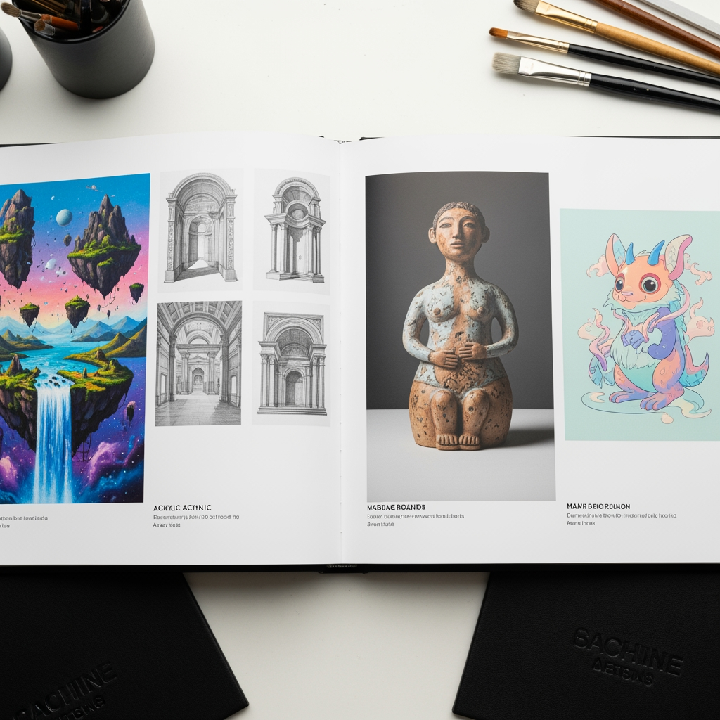 AI Design for I want to create a art portfolio