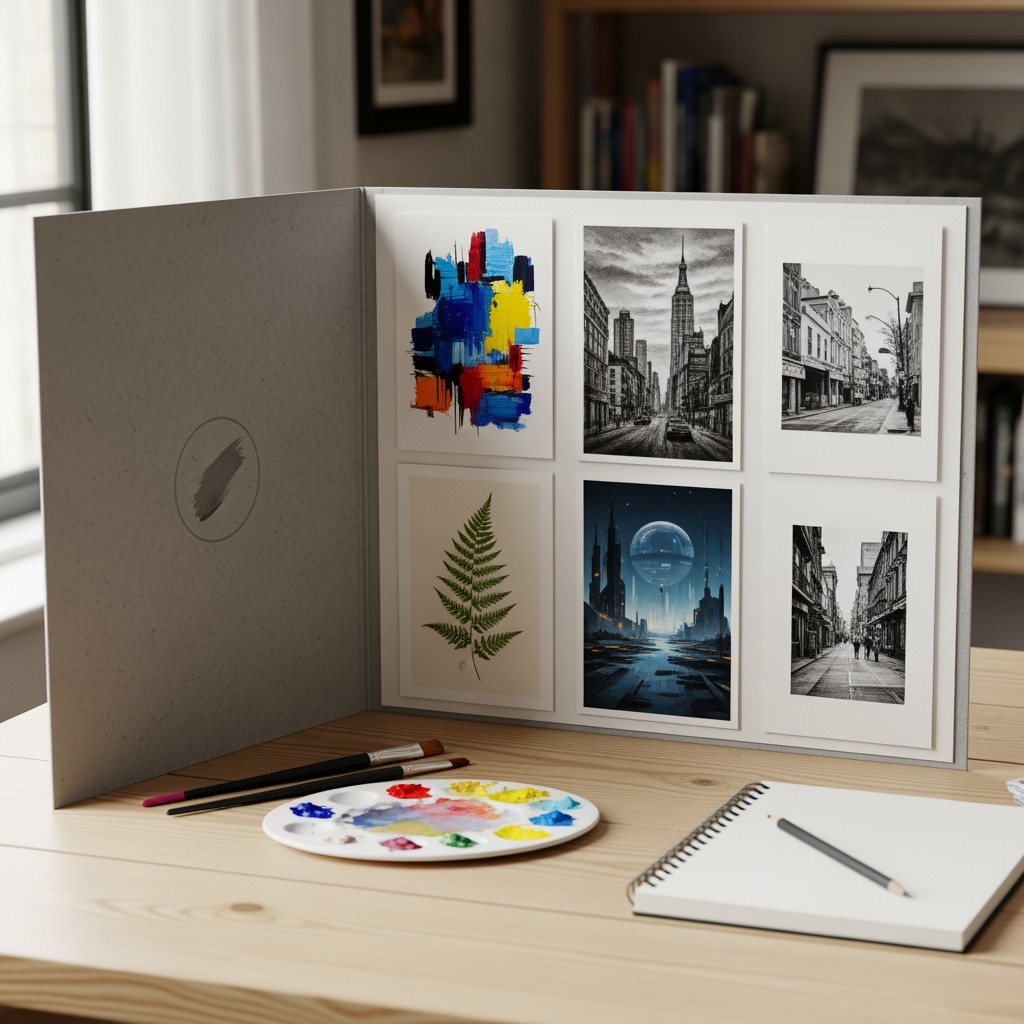 AI Design for I want to create a art portfolio