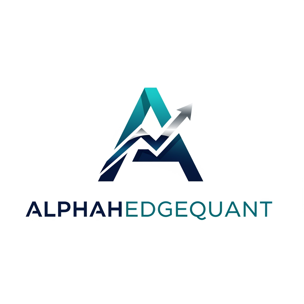 AI Design for logo for website ALPHAHEDGEQUANT