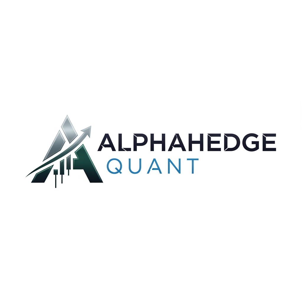 AI Design for logo for website ALPHAHEDGEQUANT
