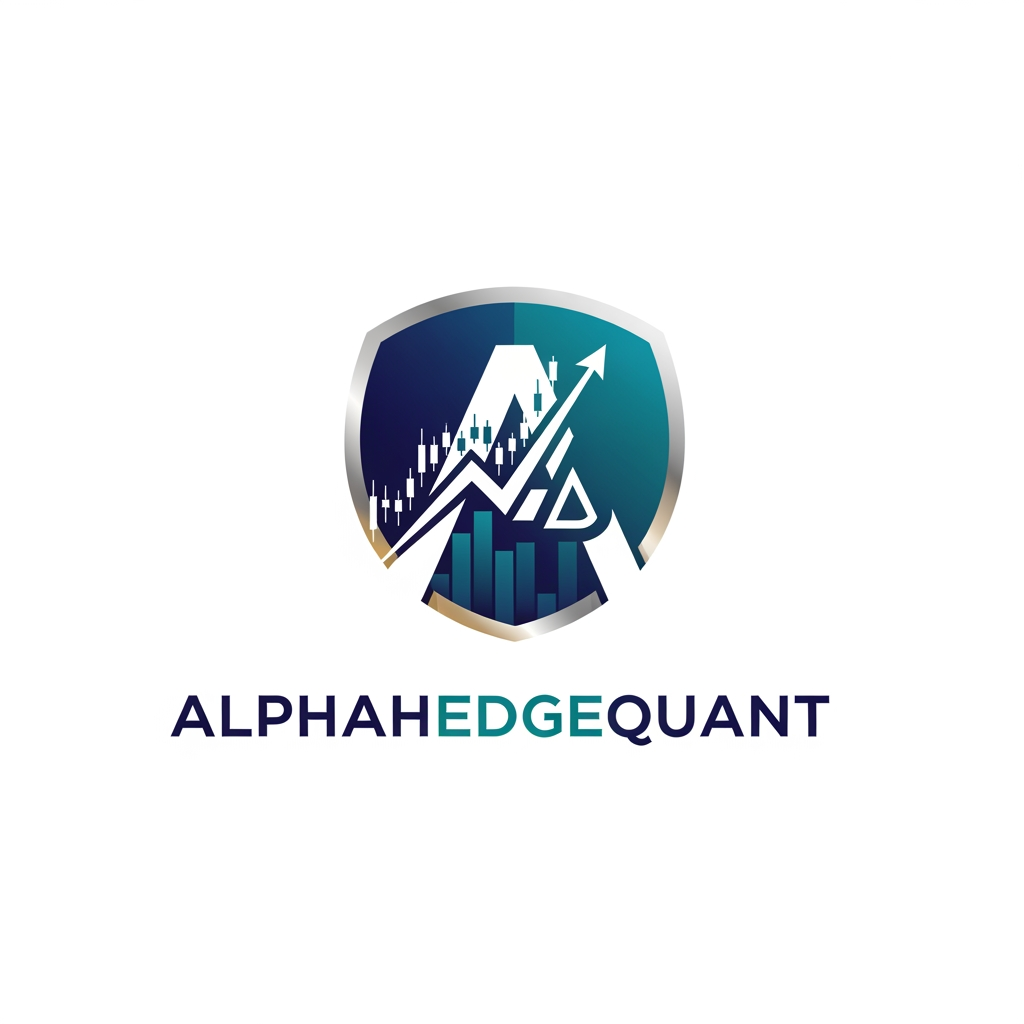 AI Design for logo for website ALPHAHEDGEQUANT