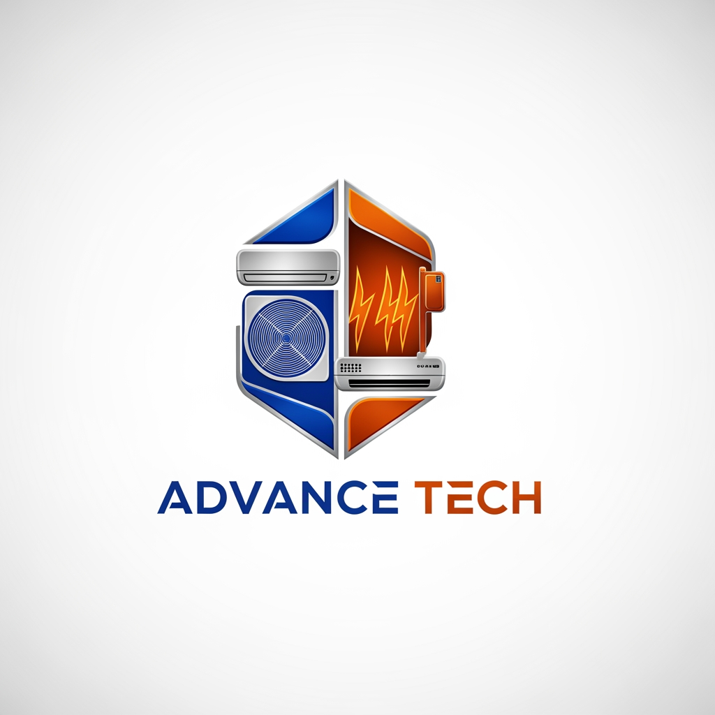 AI Design for I want to create a logo for "Advance Tech". It is a Saudi Arabia Based HVAC Company