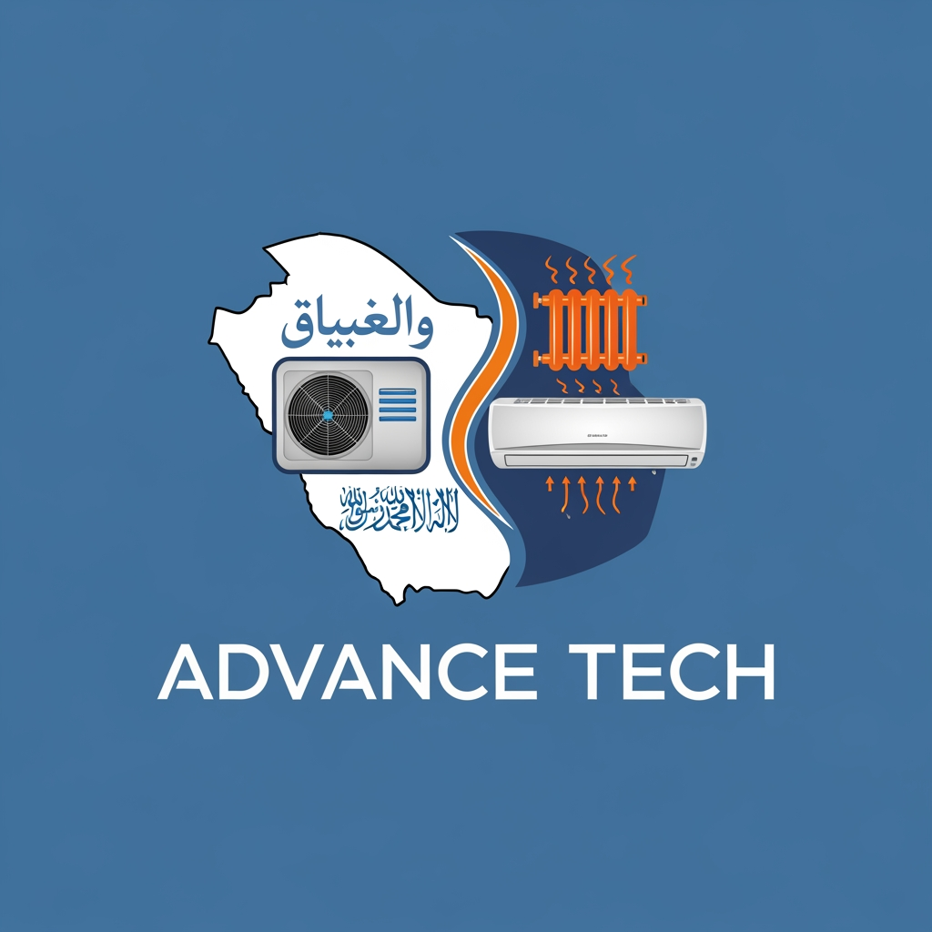 AI Design for I want to create a logo for "Advance Tech". It is a Saudi Arabia Based HVAC Company