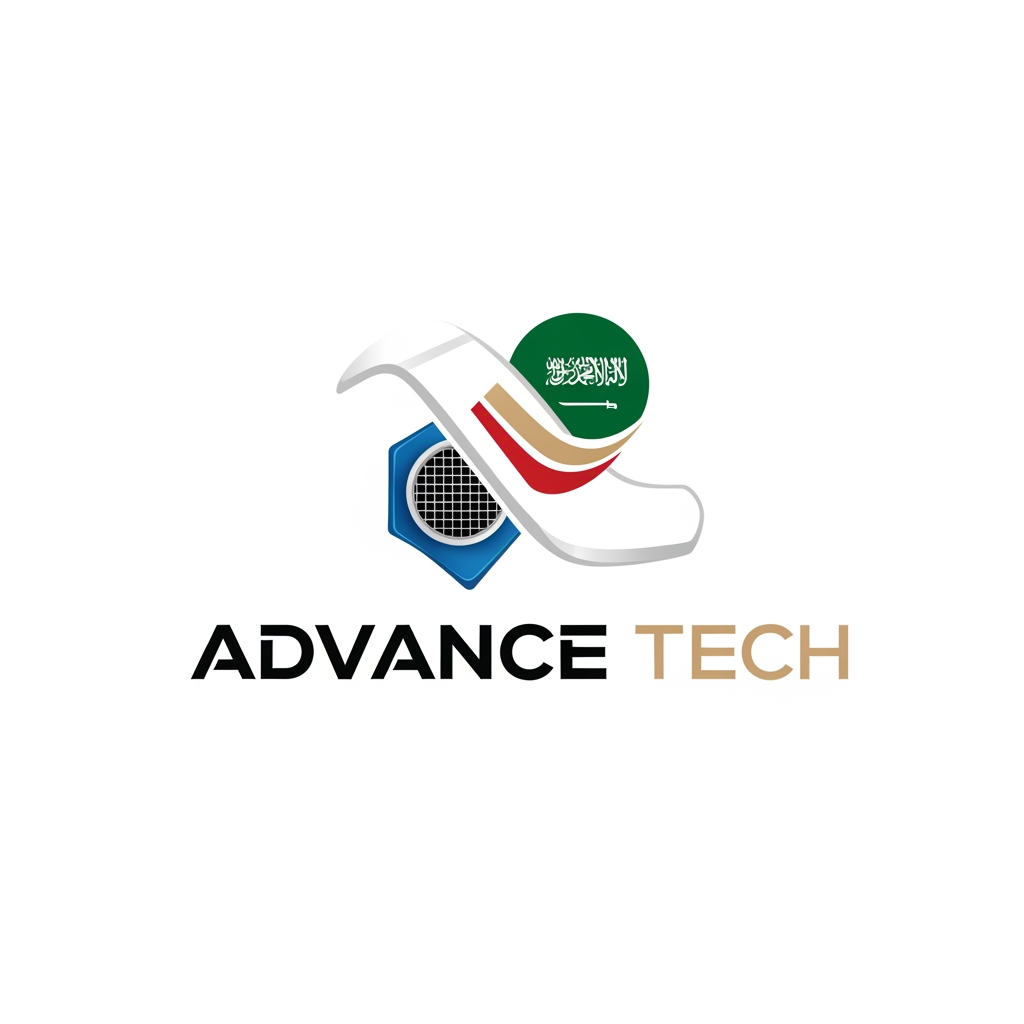 AI Design for I want to create a logo for "Advance Tech". It is a Saudi Arabia Based HVAC Company