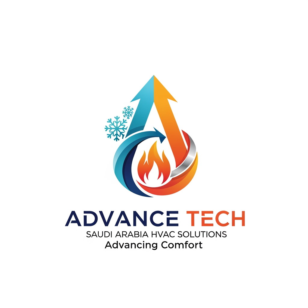 AI Design for I want to create a logo for "Advance Tech". It is a Saudi Arabia Based HVAC Company