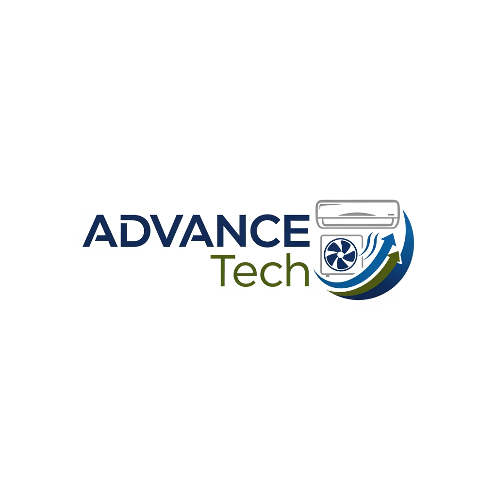AI Design for I want to create a logo for "Advance Tech". It is a Saudi Arabia Based HVAC Company