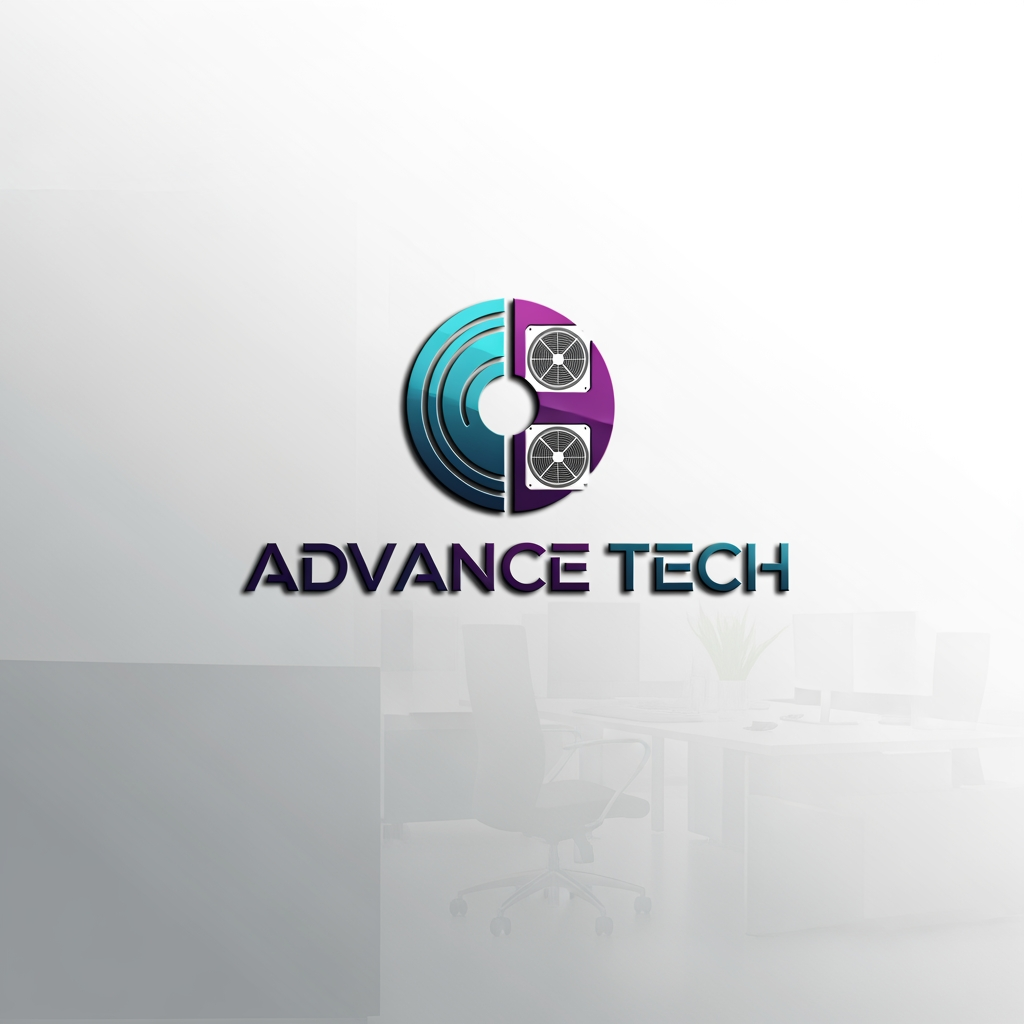 AI Design for I want to create a logo for "Advance Tech". It is a Saudi Arabia Based HVAC Company