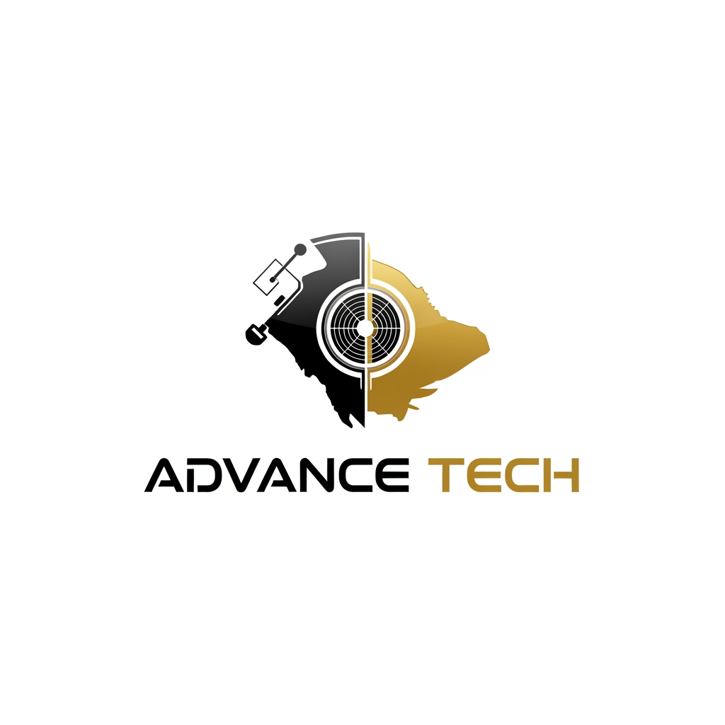 AI Design for I want to create a logo for "Advance Tech". It is a Saudi Arabia Based HVAC Company
