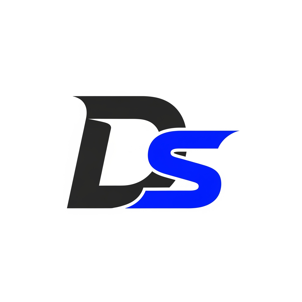 AI Design for genera un logo que tenga una D y una S para una marca personal de karting pero que o contenga nada de karting solo con una fuente moderna