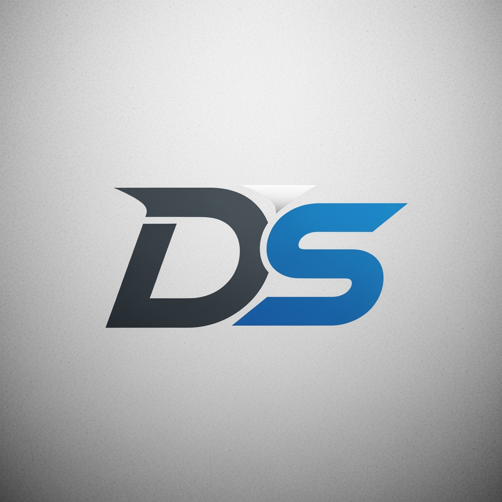 AI Design for genera un logo que tenga una D y una S para una marca personal de karting pero que o contenga nada de karting solo con una fuente moderna