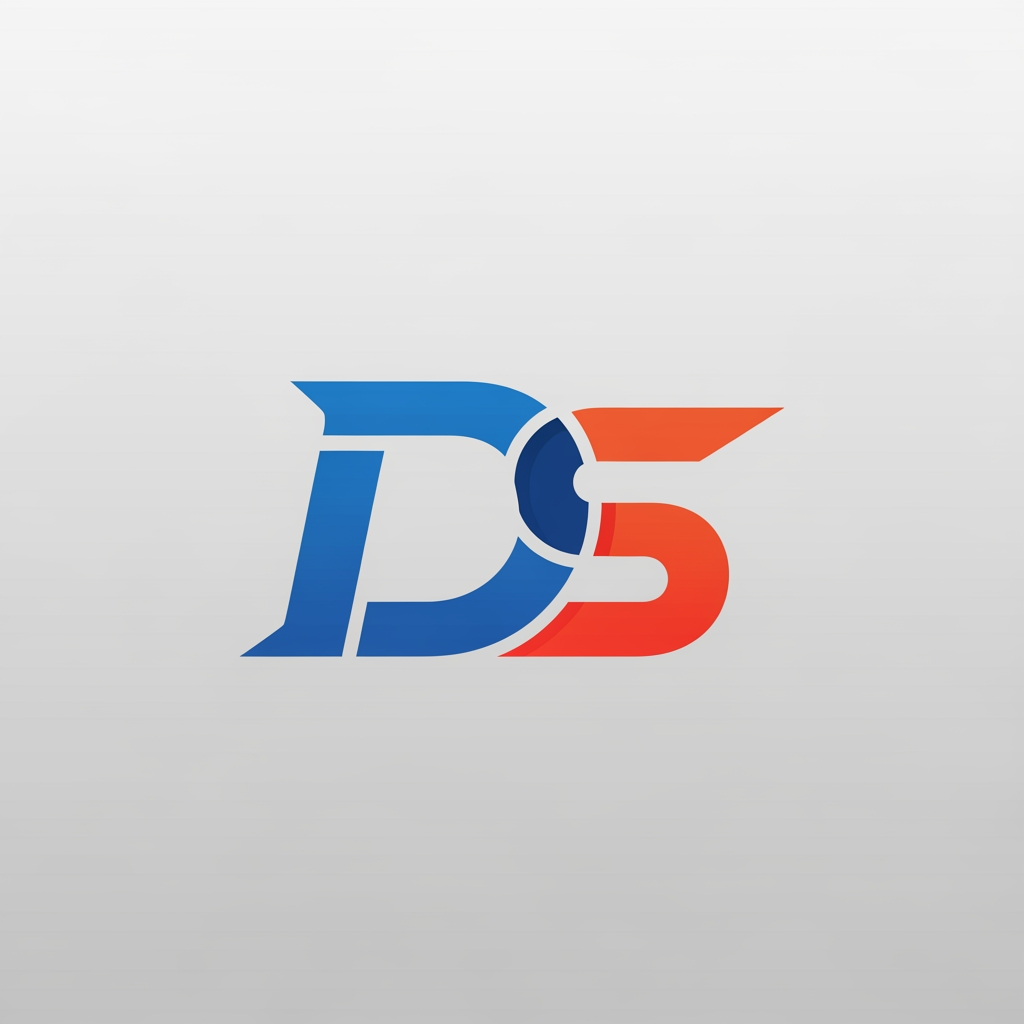 AI Design for genera un logo que tenga una D y una S para una marca personal de karting pero que o contenga nada de karting solo con una fuente moderna