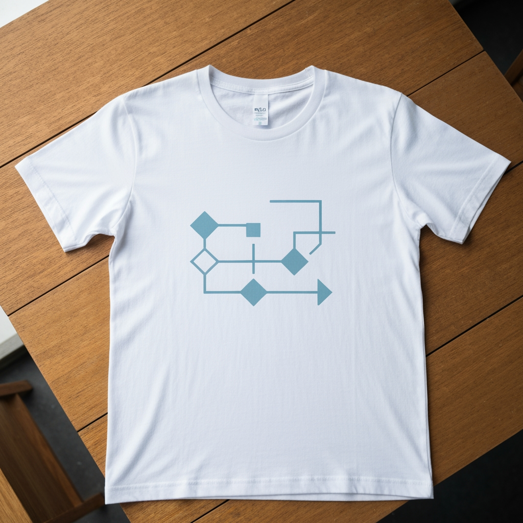 AI Design for Give me something simple and creative clothing brand. Casual t shirt.make me a cool logi