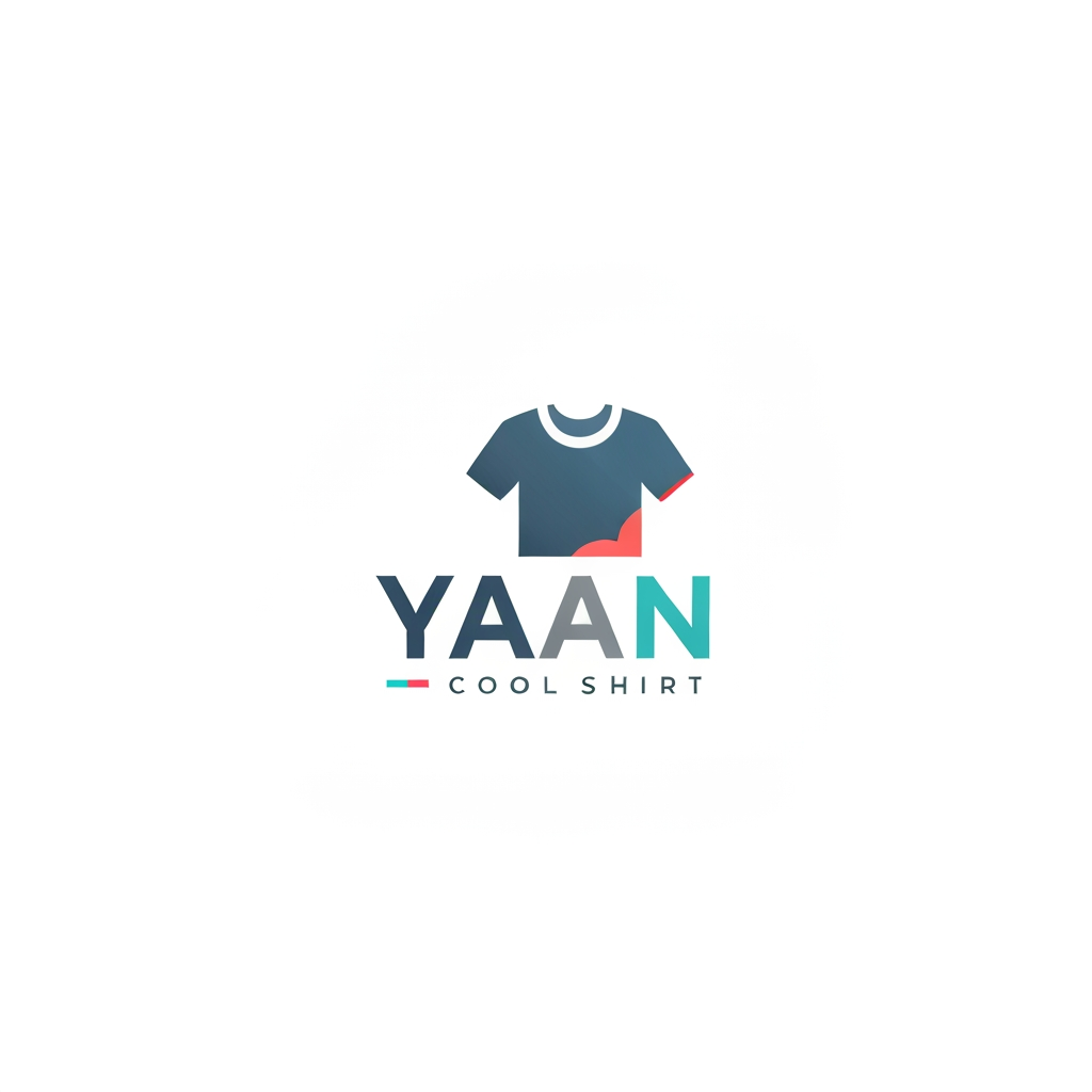 AI Design for Yaan is a clothing brand. Casual t shirt.make me a cool logi