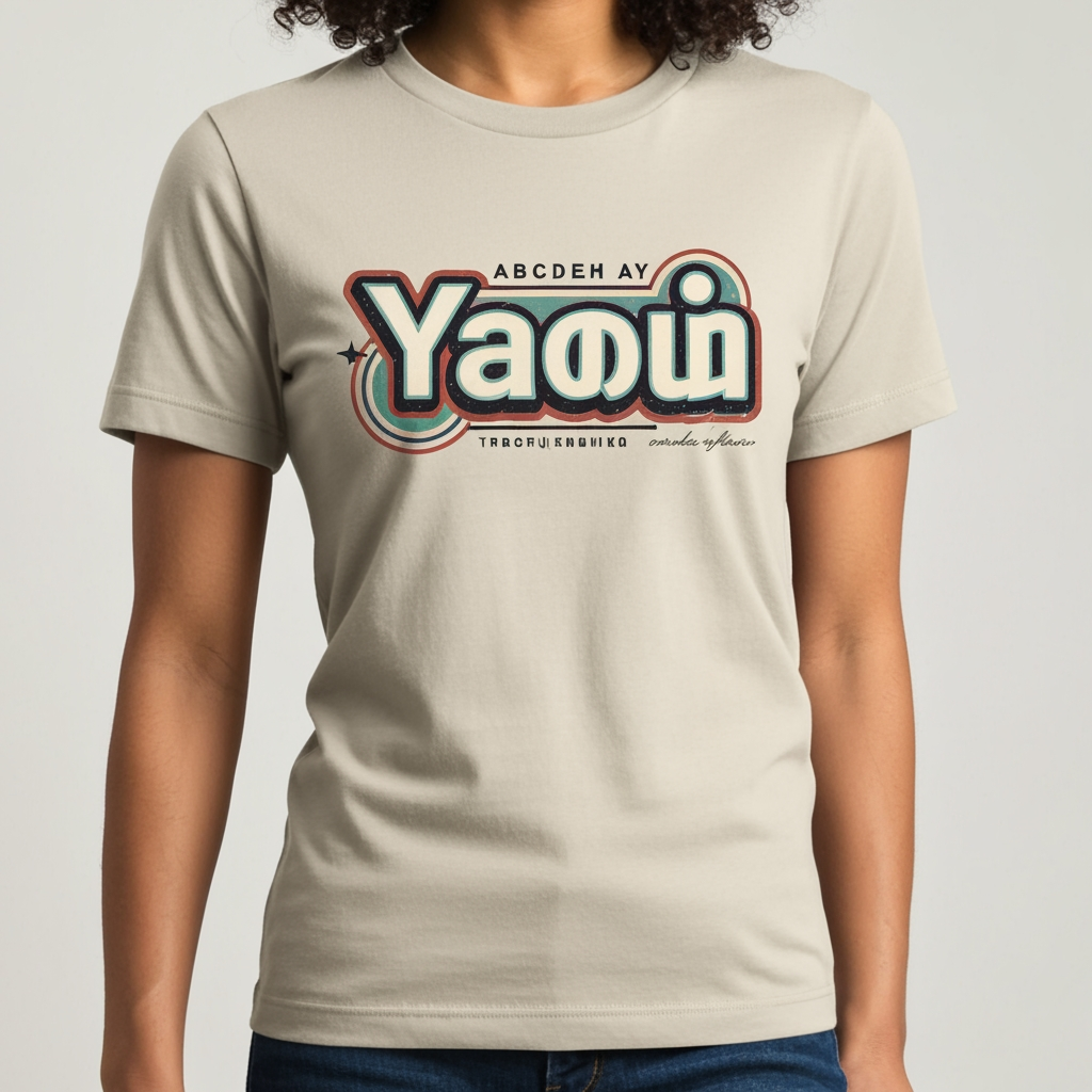 AI Design for Yaan. Is tamil word which means I or me. Make an creative c Casual t shirt.make me a cool logo mixing the letter