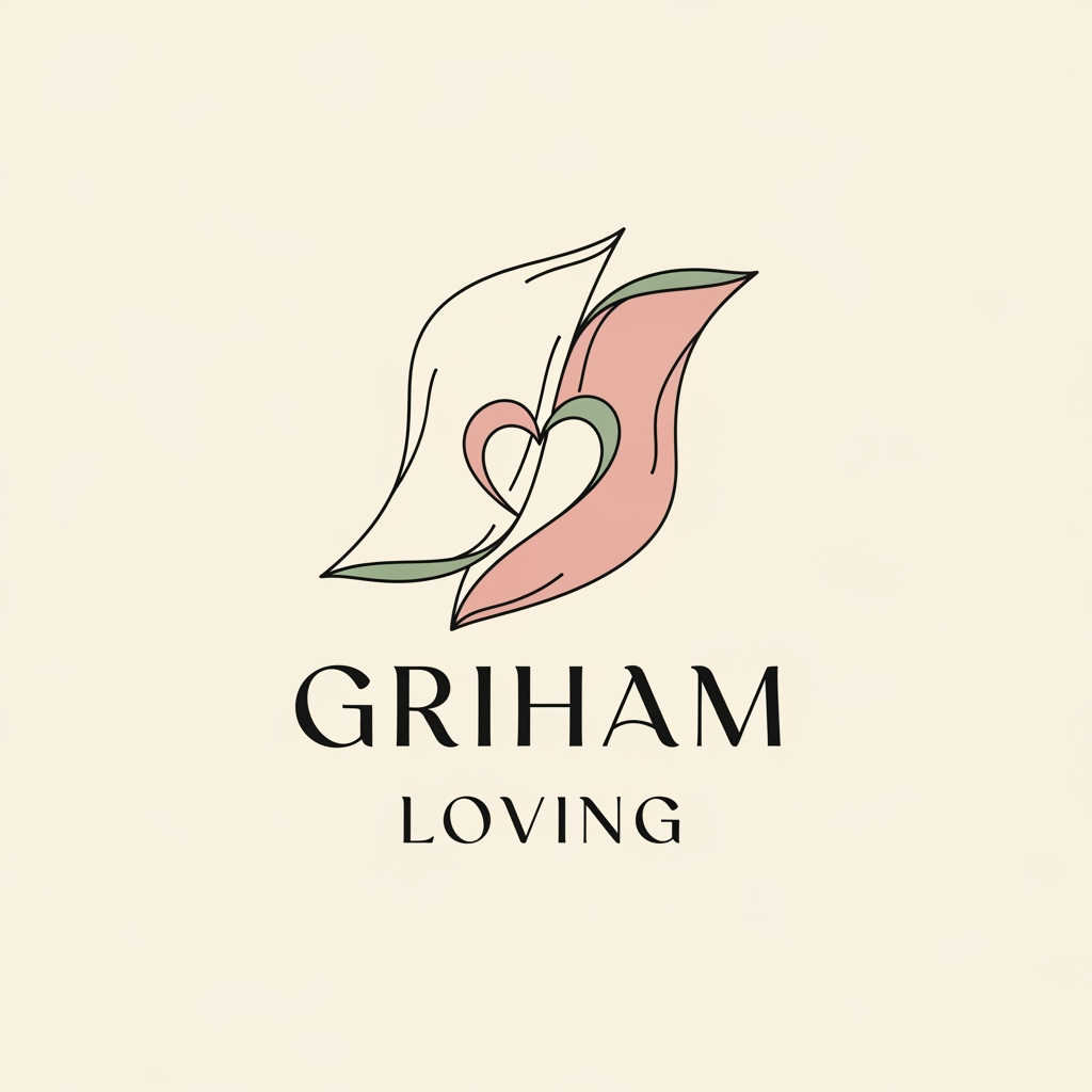 AI Design for create a logo brand name griham loving categary in bedsheet dohar etc
